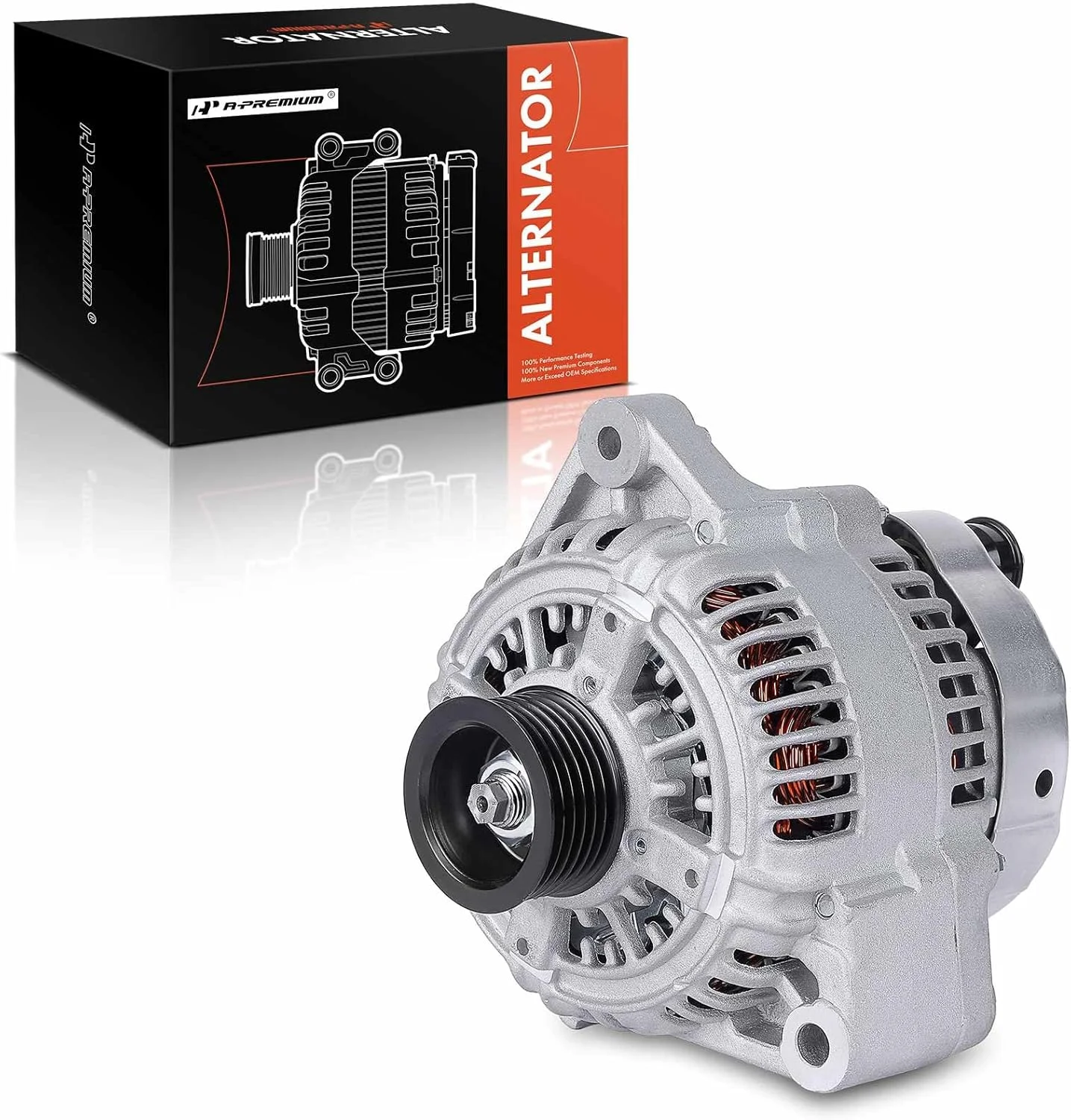 آلترناتور A-Premium جایگزین برای جگوار S-Type 2000-2002، 4.0L، 120 آمپر/12 ولت، CW، پولی 6 شیار