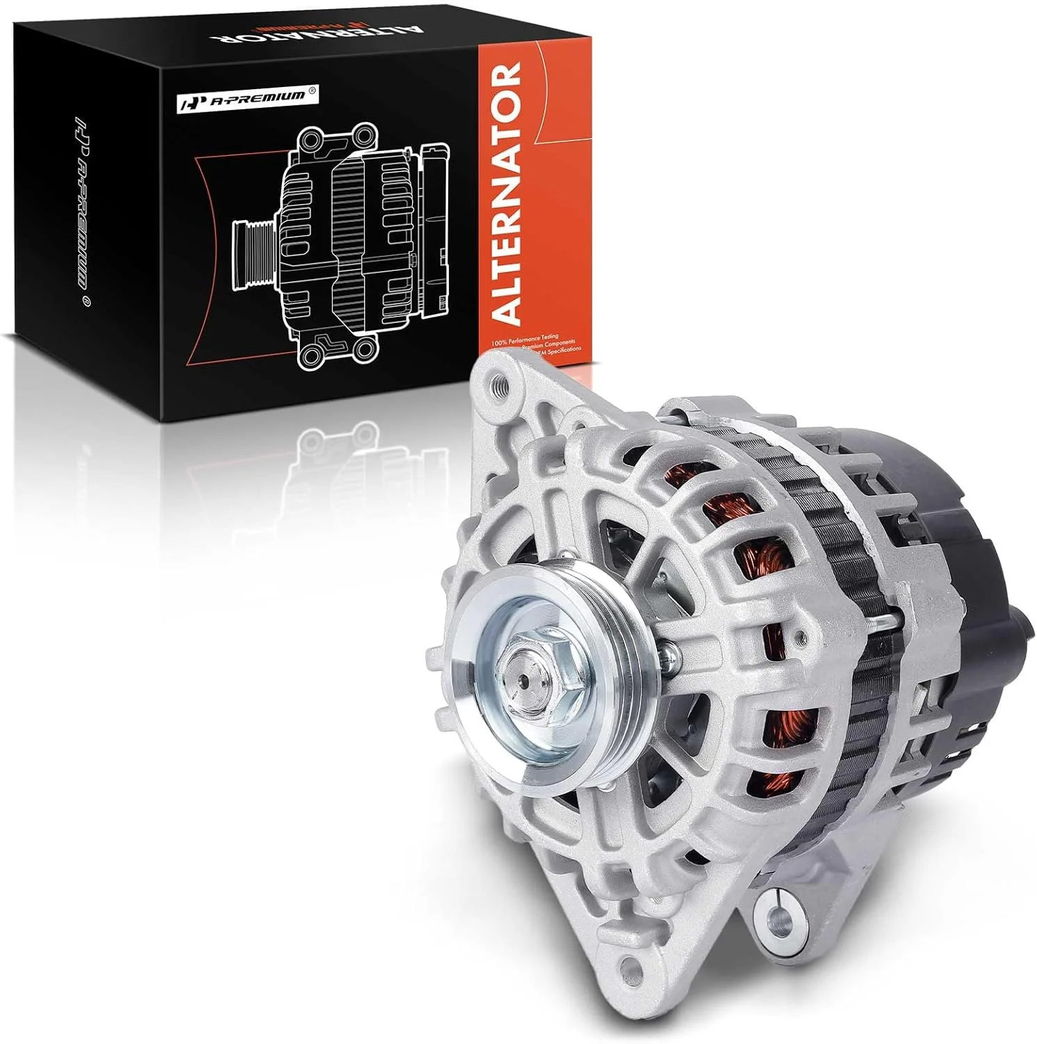 آلترناتور جایگزین A-Premium برای هیوندای آکسنت 2000-2002 النترا، 1.5L 1.6L 2.0L، 80 آمپر/12 ولت، CW، پولی 4 شیاره
