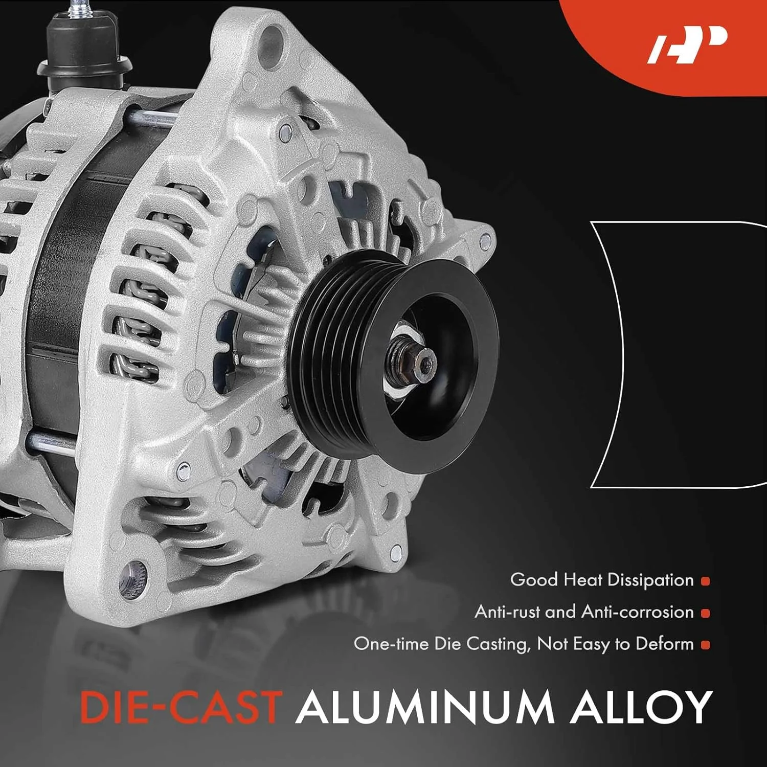 آلترناتور A-Premium جایگزین برای فورد F-150 2015-2020، 5.0L، 240 آمپر/12 ولت، CW، پولی 6 شیار