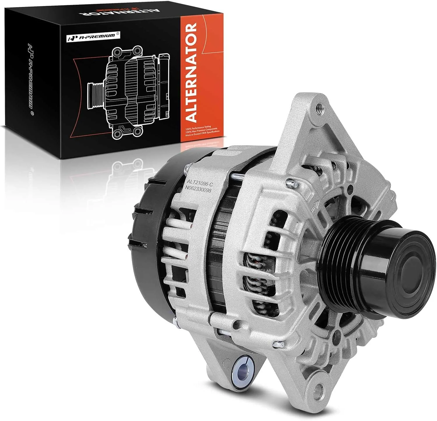 آلترناتور ممتاز جایگزین برای هیوندای اکسنت 2018-2019 کیا ریو سول، 1.6 لیتر، 130 آمپر/12 ولت، CW، پولی کلاچ 6 شیار