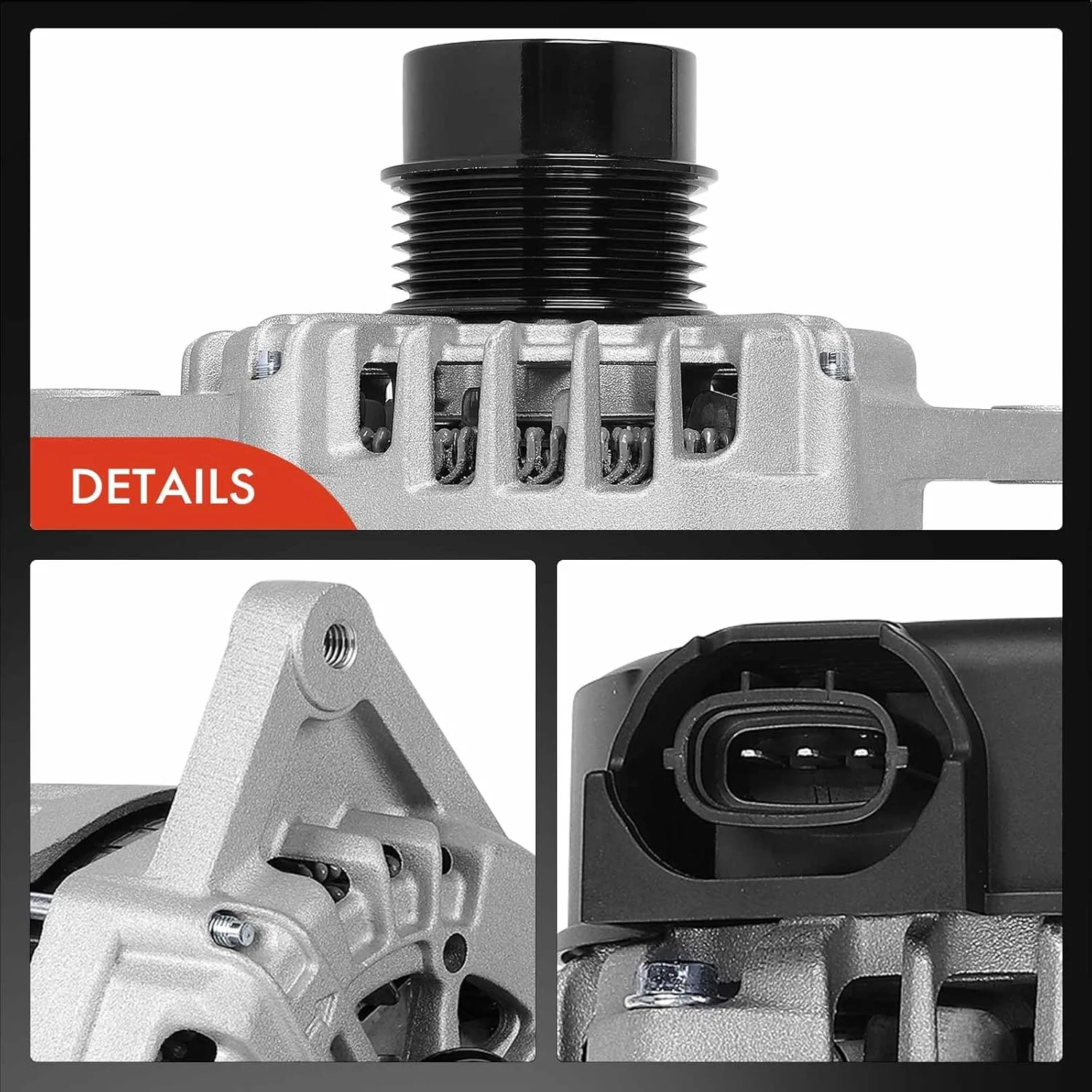 آلترناتور ممتاز جایگزین برای هیوندای اکسنت 2018-2019 کیا ریو سول، 1.6 لیتر، 130 آمپر/12 ولت، CW، پولی کلاچ 6 شیار آلترناتور ممتاز جایگزین برای هیوندای اکسنت 2018-2019 کیا ریو سول، 1.6 لیتر، 130 آمپر/12 ولت، CW، پولی کلاچ 6 شیار