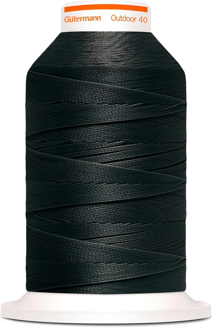 نخ خیاطی مخصوص پارچه های بیرونی گاترمن Outdoor 40 - نخ شماره 40 طول 400 متر - نخ خیاطی مقاوم در برابر اشعه UV 798300 (مشکی-1000)