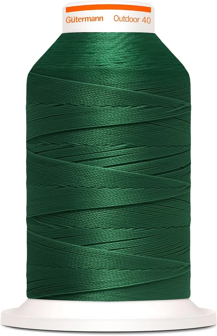 نخ خیاطی مخصوص فضای باز گوترمن Outdoor 40 - نخ خیاطی ویژه برای پارچه های فضای باز. شماره 40 طول 400 متر - نخ خیاطی مقاوم در برابر اشعه UV 798300 (سبز تیره-8125)