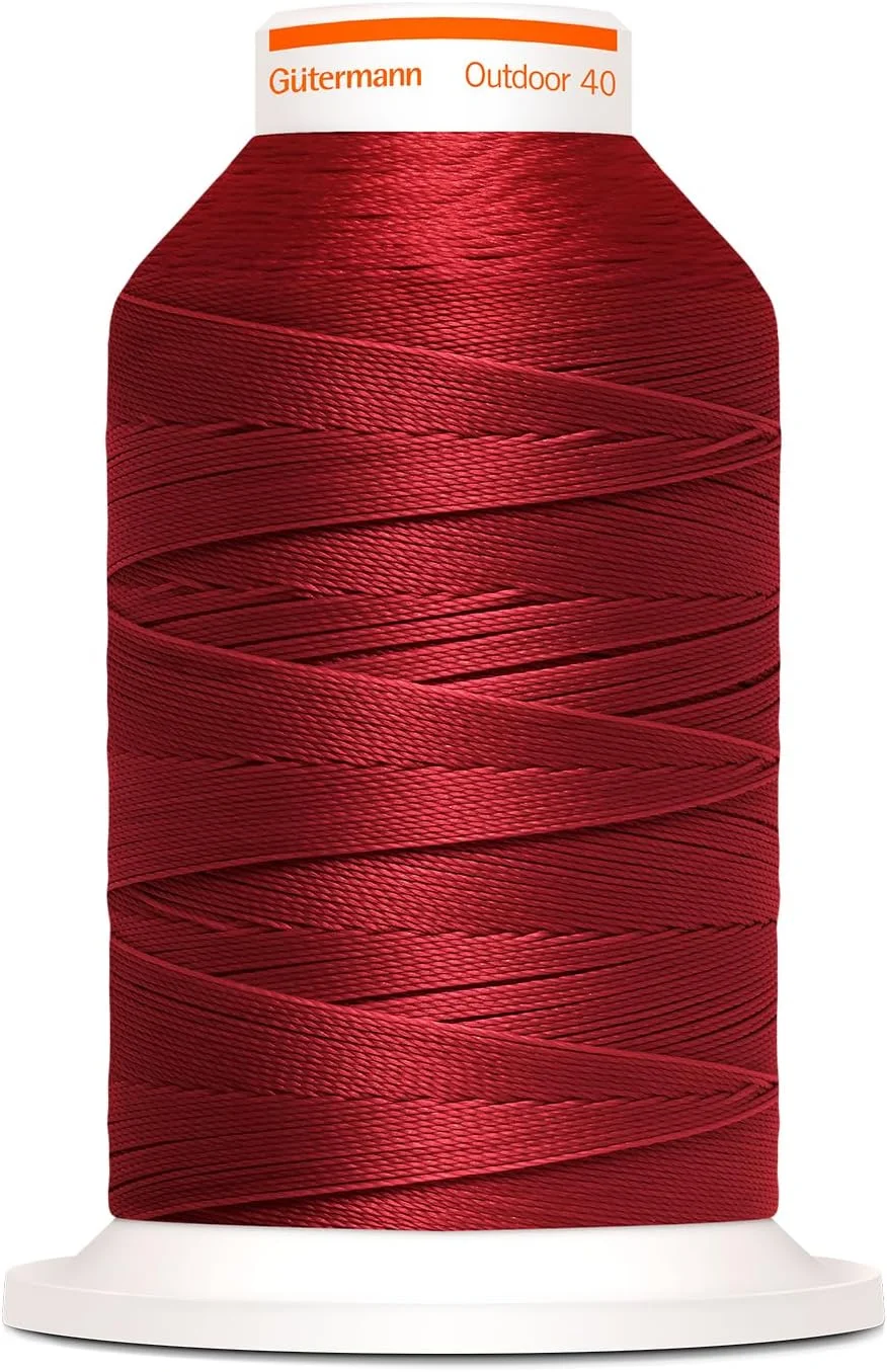 نخ خیاطی مخصوص فضای باز گاترمن Outdoor 40 - نخ مخصوص برای پارچه های فضای باز. شماره 40 طول 400 متر - نخ خیاطی مقاوم در برابر اشعه ماوراء بنفش 798300 (شرابی - 3380)