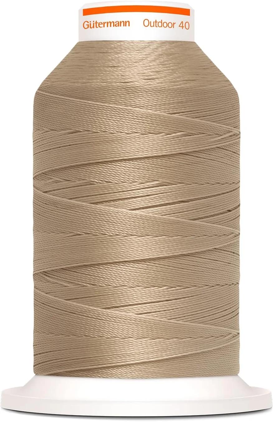 نخ خیاطی مخصوص فضای باز گاترمان Outdoor 40 - نخ خیاطی مخصوص پارچه های بیرونی شماره 40 طول 400 متر - نخ خیاطی مقاوم در برابر اشعه ماوراء بنفش 798300 (بژ-3010)