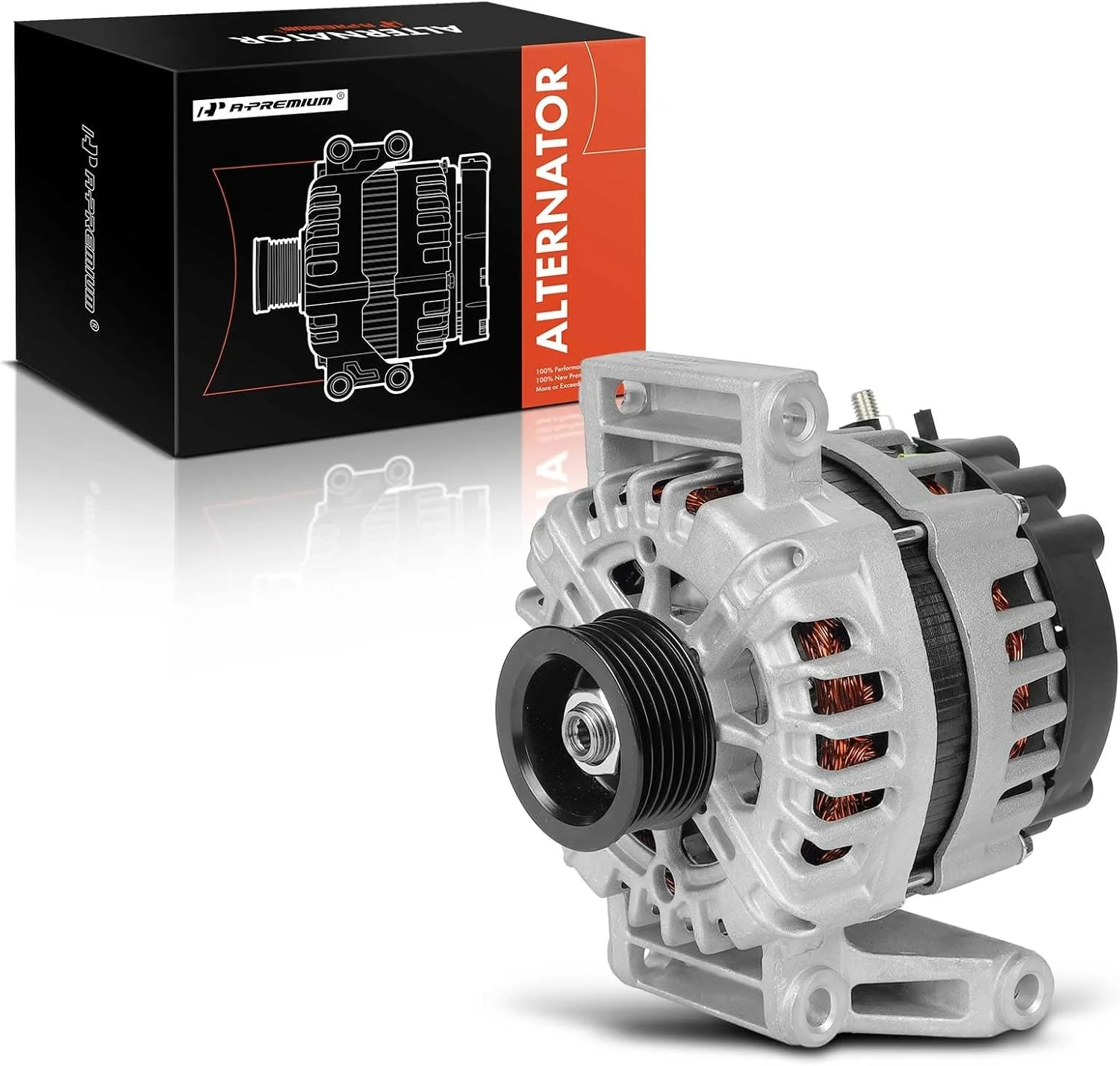 آلترناتور A-Premium جایگزین برای بیوک لاکراس 2010-2011 Allure، 2.4 لیتر، 130 آمپر/12 ولت، CW، پولی 6 شیار