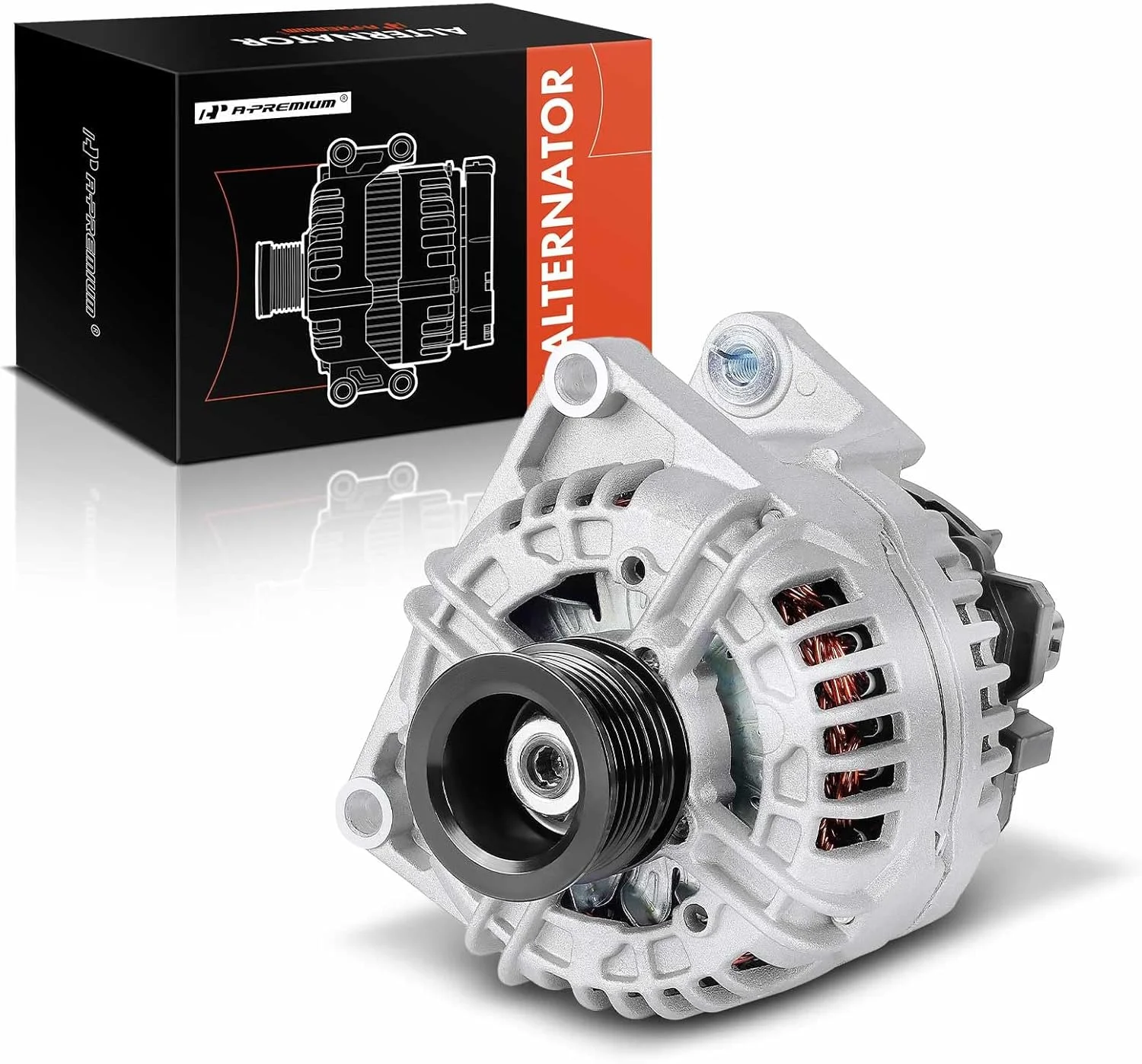 دینام A-Premium سازگار با Saturn Astra 2008-2009 1.8L، 12 ولت 120 آمپر، پولی 5 شیاره، چرخش در جهت عقربه های ساعت، جایگزین# 13229985, 93190829