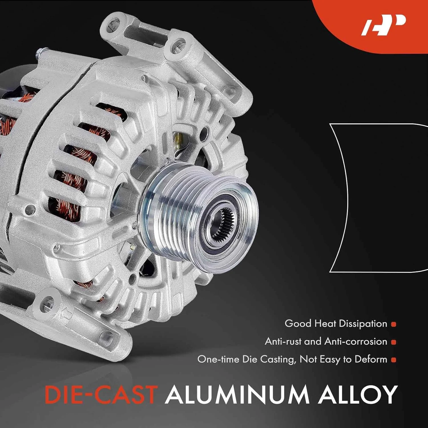 آلترناتور A-Premium سازگار با Freightliner Sprinter 2500، Sprinter 3500 و Mercedes-Benz Sprinter 2500، Sprinter 3500، 2014 2015 2016 2017، 2.1L، 12V 250A پولی کلاچ 6 شیار جهت عقربه های ساعت آلترناتور A-Premium سازگار با Freightliner Sprinter 2500، Sprinter 3500 و Mercedes-Benz Sprinter 2500، Sprinter 3500، 2014 2015 2016 2017، 2.1L، 12V 250A پولی کلاچ 6 شیار جهت عقربه های ساعت
