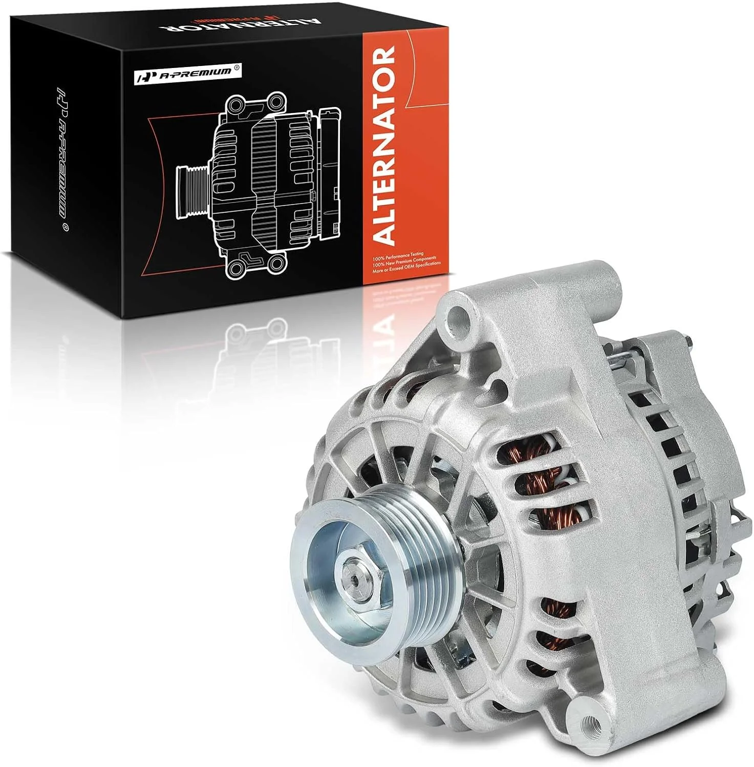آلترناتور A-Premium جایگزین برای لینکلن LS 2000-2002 فورد تاندربرد، 12 ولت 110 آمپر، 3.9 لیتر، 6 شیار
