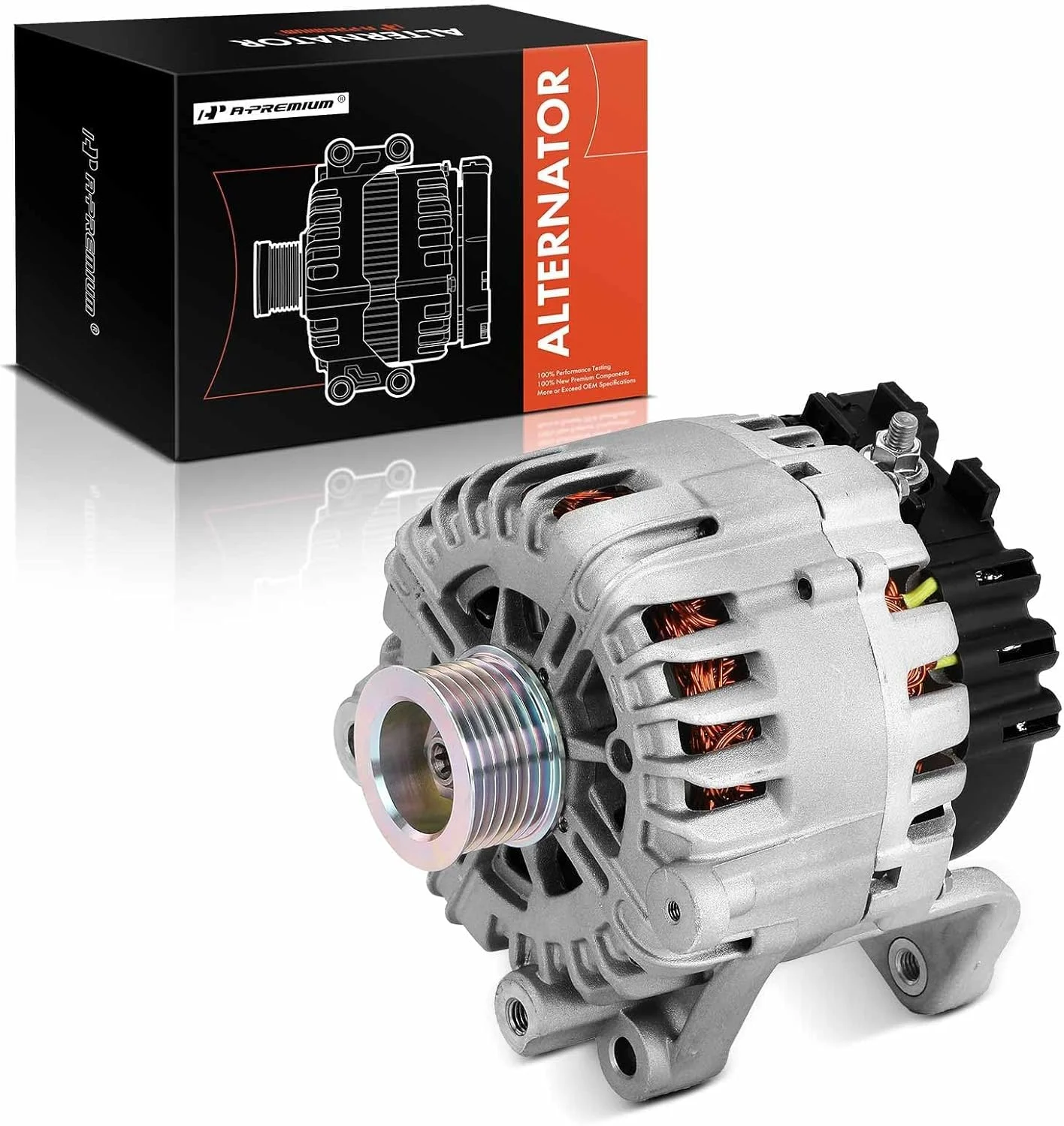 آلترناتور ممتاز سازگار با سری BMW E70 X5 مدل 2007 2008 2009 2010 4.8L، 12 ولت 230 آمپر پولی 7 شیار چرخش در جهت عقربه های ساعت، جایگزین# TG23C011, 7-533-469