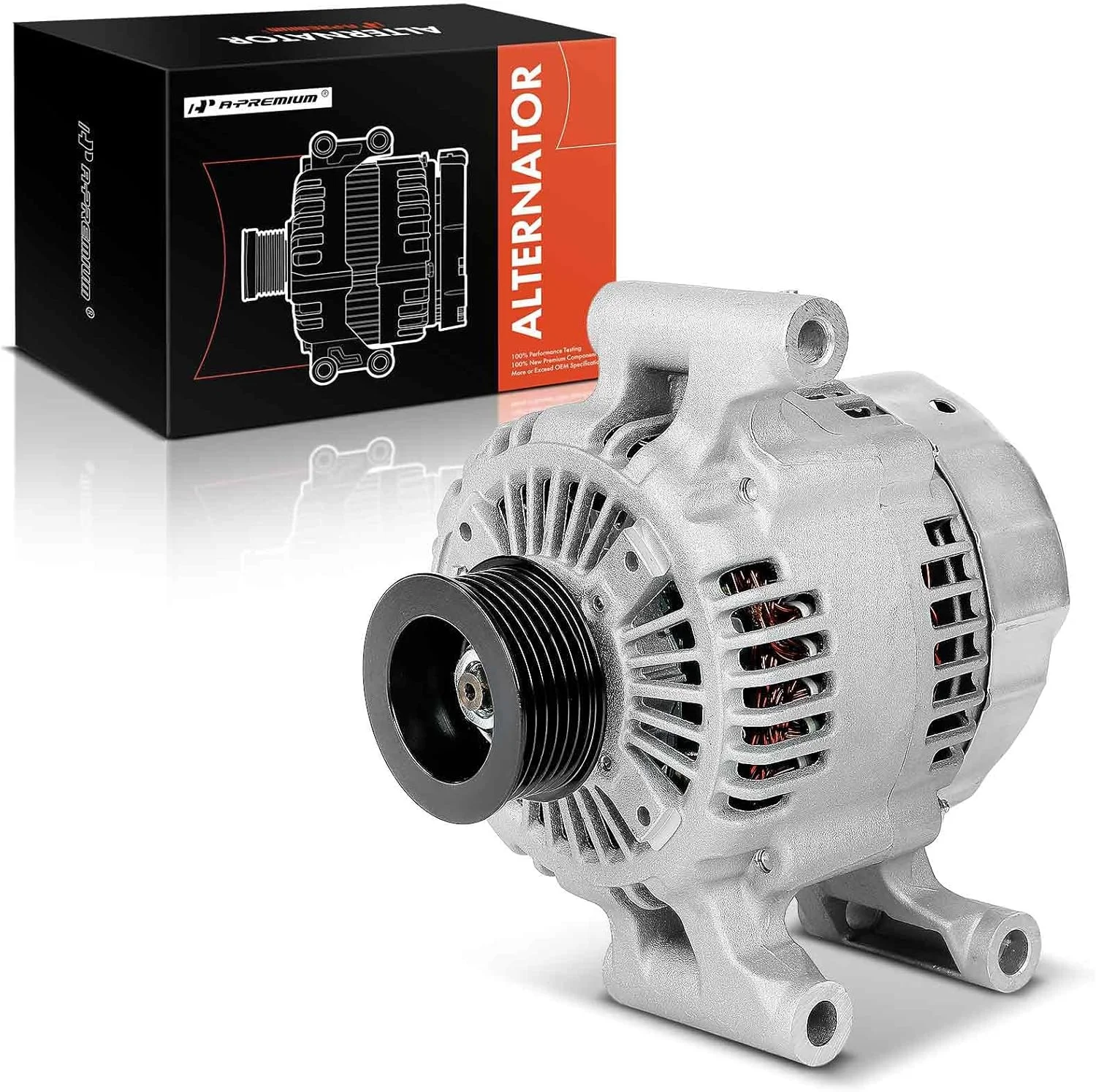 آلترناتور A-Premium جایگزین برای جگوار S-Type 2000-2004، 3.0L، اتوماتیک، 120 آمپر/12 ولت، CW، پولی 6 شیار