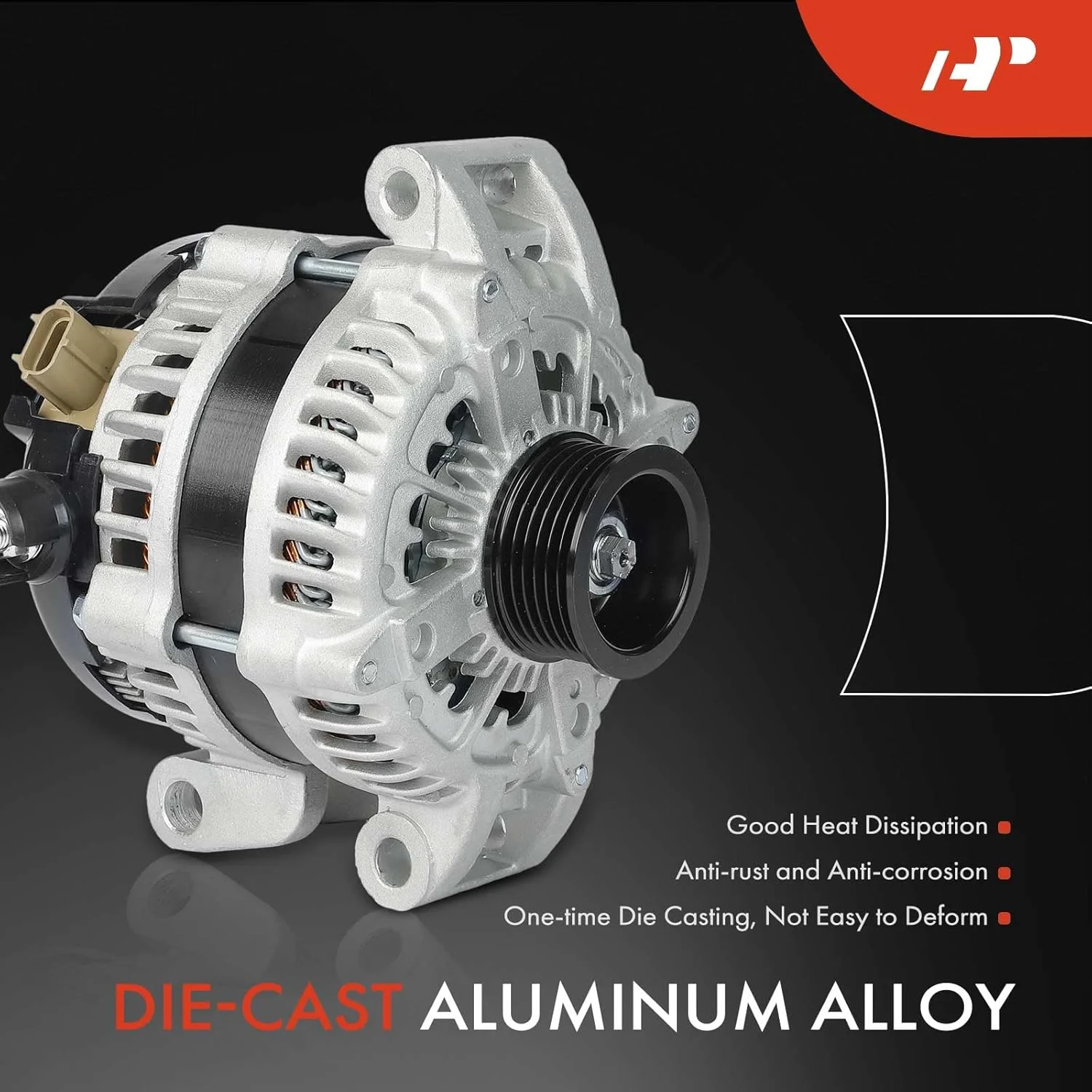 آلترناتور A-Premium جایگزین برای فورد F-250 F-350 سوپر دیوتی 2013-2020، 12 ولت 200 آمپر، 6.2 لیتر، پولی 6 شیار آلترناتور A-Premium جایگزین برای فورد F-250 F-350 سوپر دیوتی 2013-2020، 12 ولت 200 آمپر، 6.2 لیتر، پولی 6 شیار
