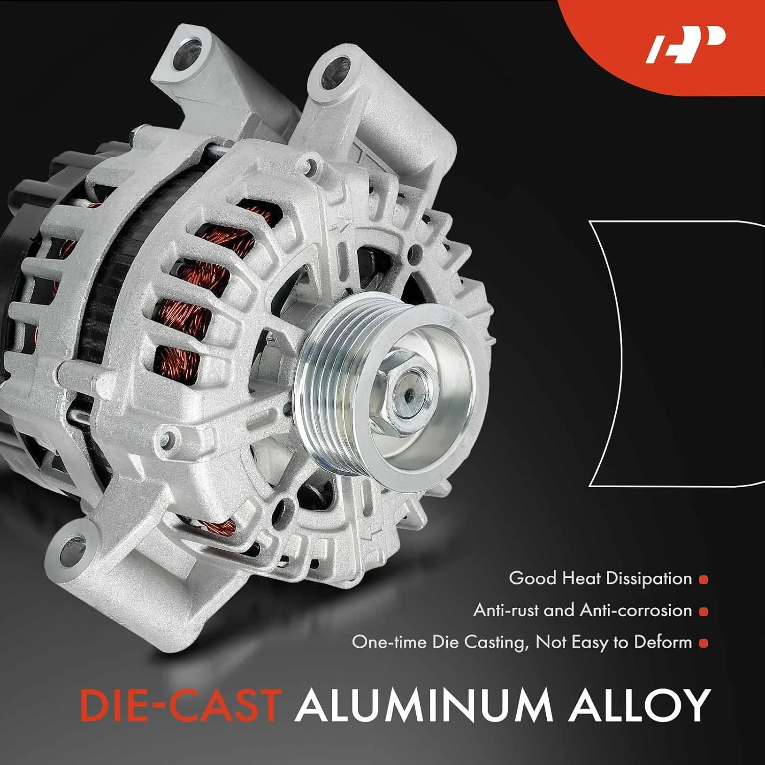 آلترناتور A-Premium جایگزین برای فورد F-150 2010-2014 F-250 F-350 Super Duty، 6.2L، 150 آمپر/12 ولت، CW، پولی 6 شیار آلترناتور A-Premium جایگزین برای فورد F-150 2010-2014 F-250 F-350 Super Duty، 6.2L، 150 آمپر/12 ولت، CW، پولی 6 شیار