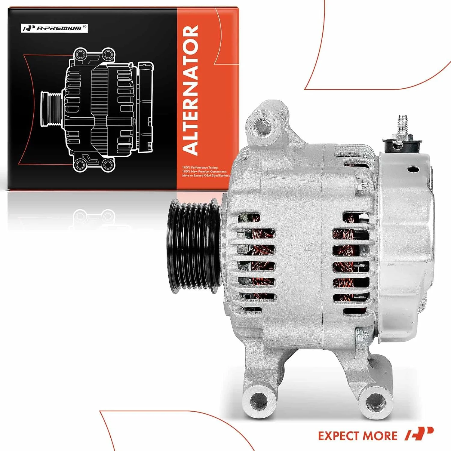 آلترناتور A-Premium جایگزین برای جگوار S-Type 2000-2004، 3.0L، اتوماتیک، 120 آمپر/12 ولت، CW، پولی 6 شیار آلترناتور A-Premium جایگزین برای جگوار S-Type 2000-2004، 3.0L، اتوماتیک، 120 آمپر/12 ولت، CW، پولی 6 شیار
