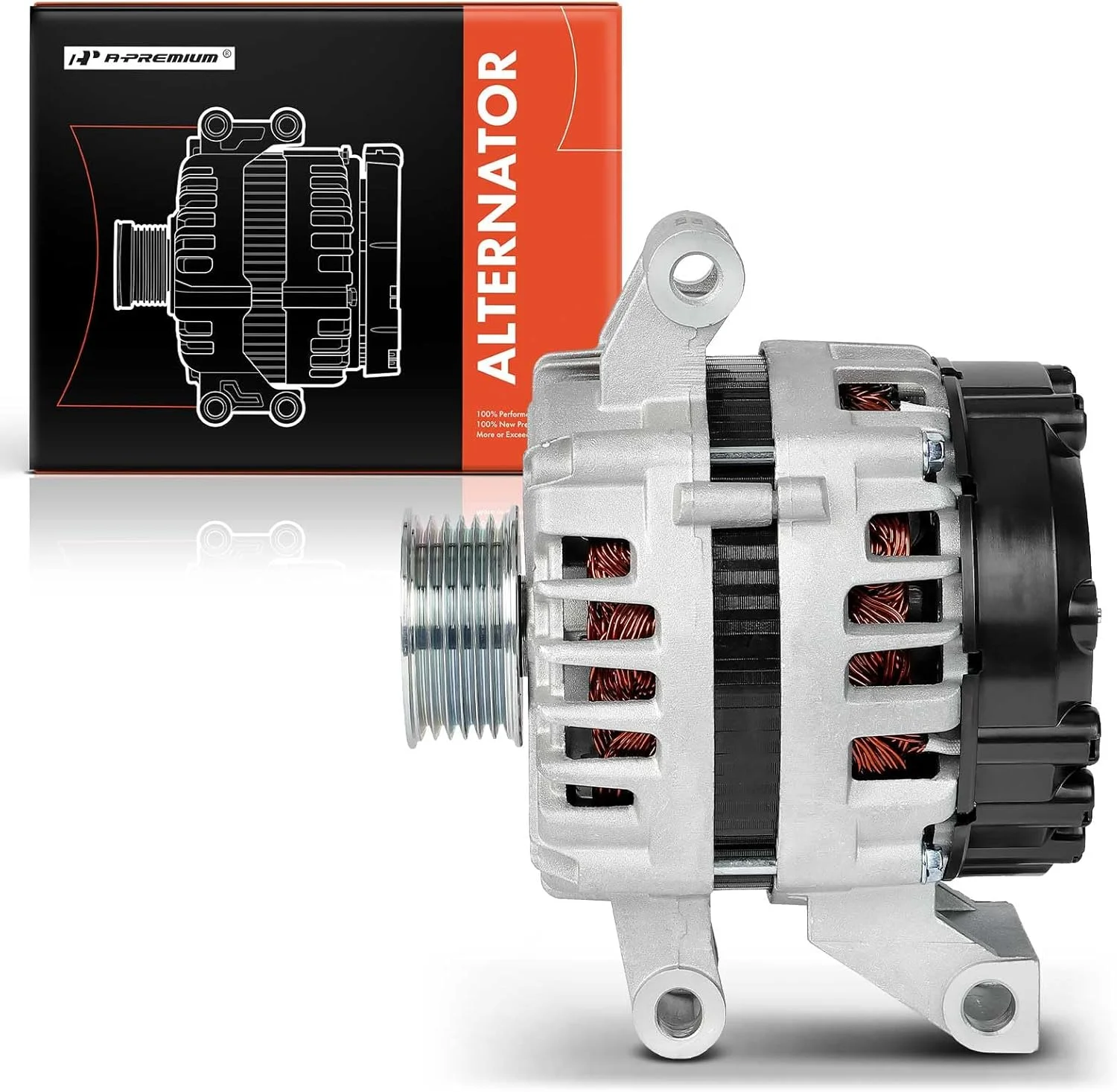 آلترناتور A-Premium جایگزین برای فورد F-150 2010-2014 F-250 F-350 Super Duty، 6.2L، 150 آمپر/12 ولت، CW، پولی 6 شیار آلترناتور A-Premium جایگزین برای فورد F-150 2010-2014 F-250 F-350 Super Duty، 6.2L، 150 آمپر/12 ولت، CW، پولی 6 شیار