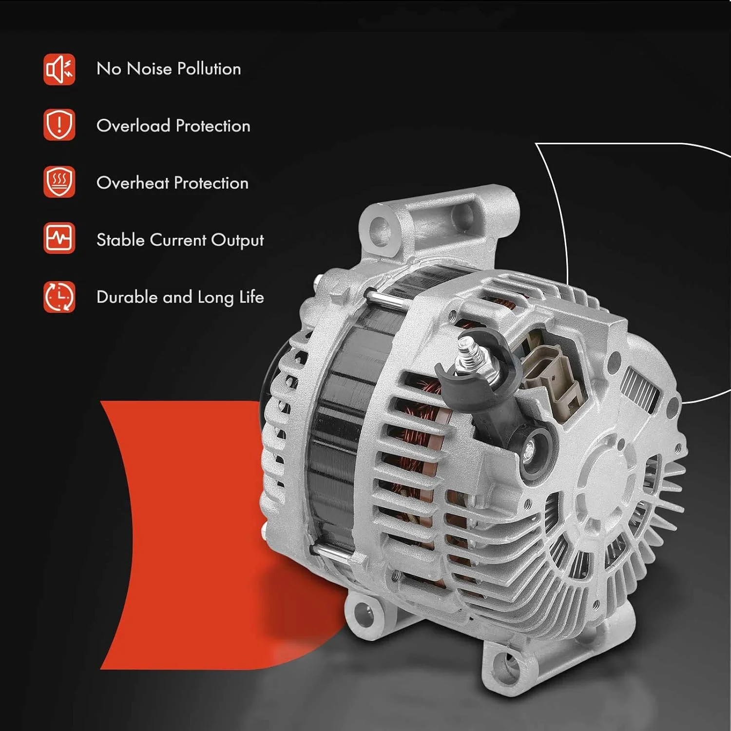 دینام A-Premium سازگار با فورد فیوژن 2006-2009 و لینکلن زفیر 2006 و مرکوری میلان 2006-2009، V6 3.0L، 12 ولت 150 آمپر، پولی 6 شیار، چرخش در جهت عقربه های ساعت، جایگزین شماره # 6E5T10300BA دینام A-Premium سازگار با فورد فیوژن 2006-2009 و لینکلن زفیر 2006 و مرکوری میلان 2006-2009، V6 3.0L، 12 ولت 150 آمپر، پولی 6 شیار، چرخش در جهت عقربه های ساعت، جایگزین شماره # 6E5T10300BA