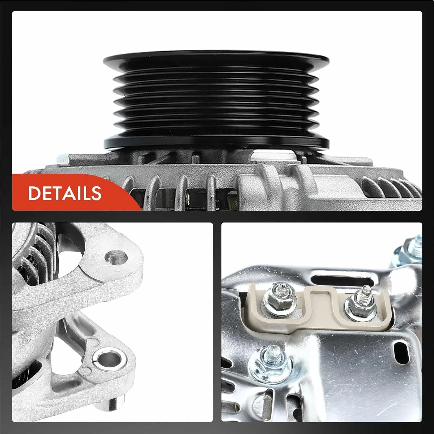 دینام A-Premium سازگار با جیپ گرند چروکی 1997 1998 موتور L6 4.0L، چروکی 1997 1998 موتور L6 4.0L و دوج داکوتا 1997 1998 موتور L4 2.5L، 120 آمپر 12 ولت CW پولی 6 شیار دینام A-Premium سازگار با جیپ گرند چروکی 1997 1998 موتور L6 4.0L، چروکی 1997 1998 موتور L6 4.0L و دوج داکوتا 1997 1998 موتور L4 2.5L، 120 آمپر 12 ولت CW پولی 6 شیار