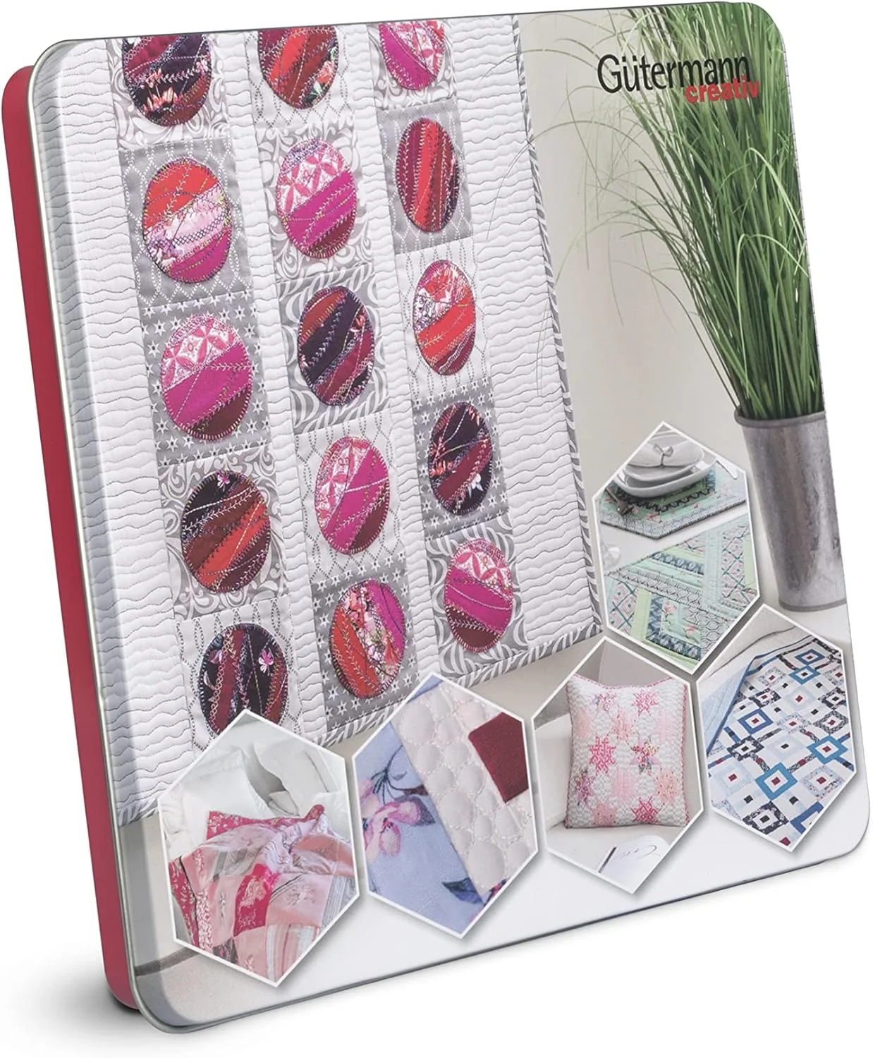 جعبه نخ پنبه ای Gütermann Creativ با 30 قرقره نخ پنبه ای C Ne 50 100 متری رنگ های متنوع