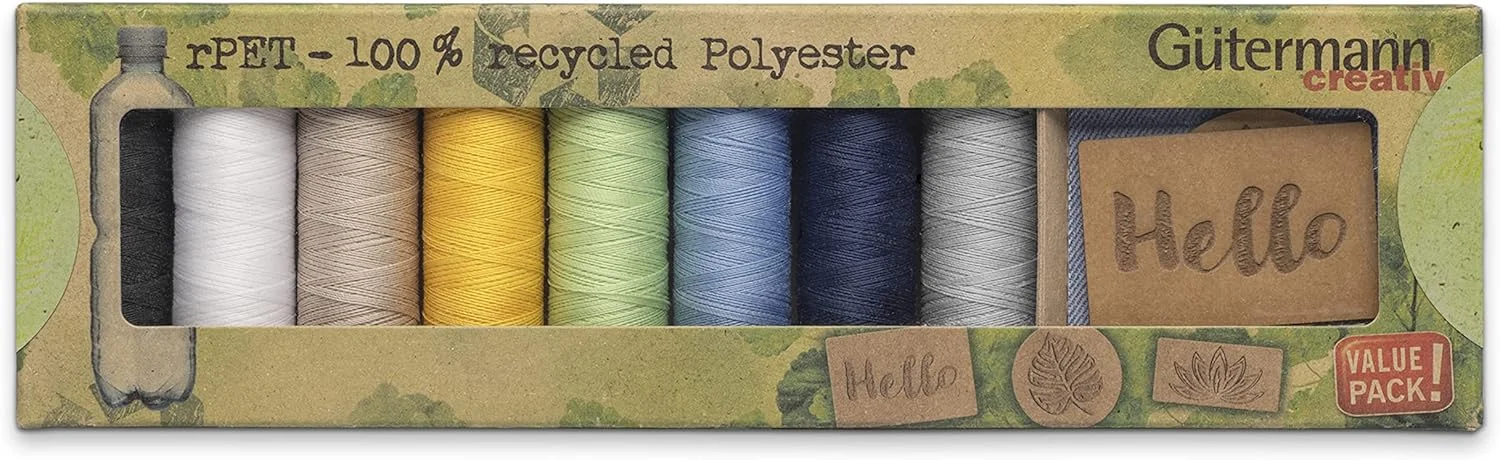ست نخ خیاطی Gütermann creativ rPET با 8 قرقره نخ خیاطی همه منظوره 100 متری ساخته شده از 100% پلی استر بازیافتی + 3 عدد لیبل Dortex. FloraPap - لیبل های پایدار و وگان. ست نخ خیاطی Gütermann creativ rPET با 8 قرقره نخ خیاطی همه منظوره 100 متری ساخته شده از 100% پلی استر بازیافتی + 3 عدد لیبل Dortex. FloraPap - لیبل های پایدار و وگان.
