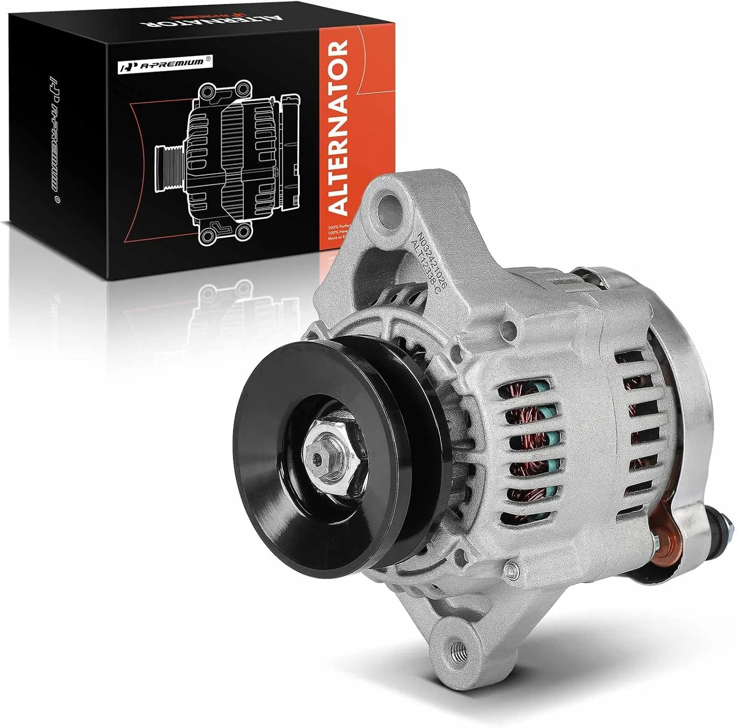آلترناتور A-Premium سازگار با Kubota KX91-3, L2600DT, L2600F, L2800DT-F, L2800DT-R, L2800F-F, L2800F-R, L2800HST, L3000DT, L3000F, L3130DT-F, L3130DT-R, L3130F-F، 12 ولت 40 آمپر پولی تک شیار CW
