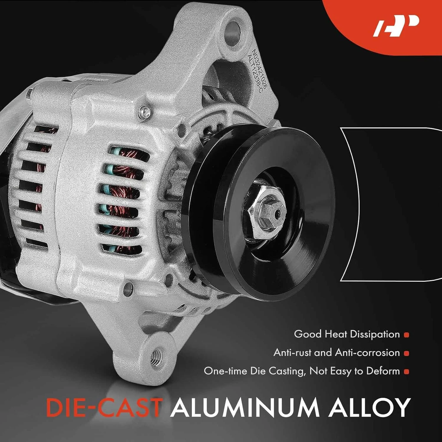 آلترناتور A-Premium سازگار با Kubota KX91-3, L2600DT, L2600F, L2800DT-F, L2800DT-R, L2800F-F, L2800F-R, L2800HST, L3000DT, L3000F, L3130DT-F, L3130DT-R, L3130F-F، 12 ولت 40 آمپر پولی تک شیار CW آلترناتور A-Premium سازگار با Kubota KX91-3, L2600DT, L2600F, L2800DT-F, L2800DT-R, L2800F-F, L2800F-R, L2800HST, L3000DT, L3000F, L3130DT-F, L3130DT-R, L3130F-F، 12 ولت 40 آمپر پولی تک شیار CW