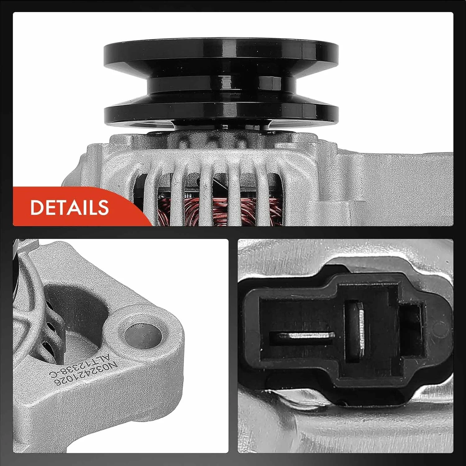 آلترناتور A-Premium سازگار با Kubota KX91-3, L2600DT, L2600F, L2800DT-F, L2800DT-R, L2800F-F, L2800F-R, L2800HST, L3000DT, L3000F, L3130DT-F, L3130DT-R, L3130F-F، 12 ولت 40 آمپر پولی تک شیار CW آلترناتور A-Premium سازگار با Kubota KX91-3, L2600DT, L2600F, L2800DT-F, L2800DT-R, L2800F-F, L2800F-R, L2800HST, L3000DT, L3000F, L3130DT-F, L3130DT-R, L3130F-F، 12 ولت 40 آمپر پولی تک شیار CW