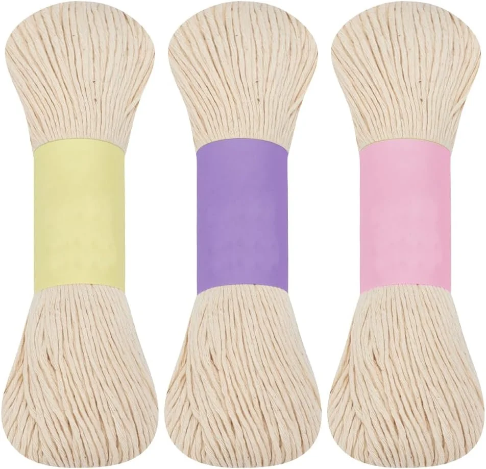 نخ ساشیکو FREEBLOSS 100 متری 3 عددی، نخ گلدوزی پنبه ای سفید 10/12/14 رشته ای، نخ لحاف دوزی و گلدوزی ژاپنی، لوازم کیت ساشیکو برای خیاطی