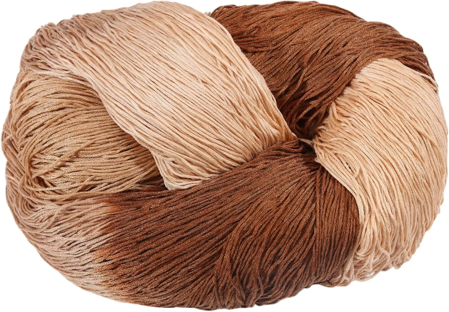 نخ ساشیکو FREEBLOSS، 800 متری، کلاف نخ گلدوزی پنبه ای، نخ گلدوزی دستی قهوه ای رنگ شده با ساتن، نخ لحاف دوزی ساشیکو برای لوازم خیاطی و سوزن دوزی