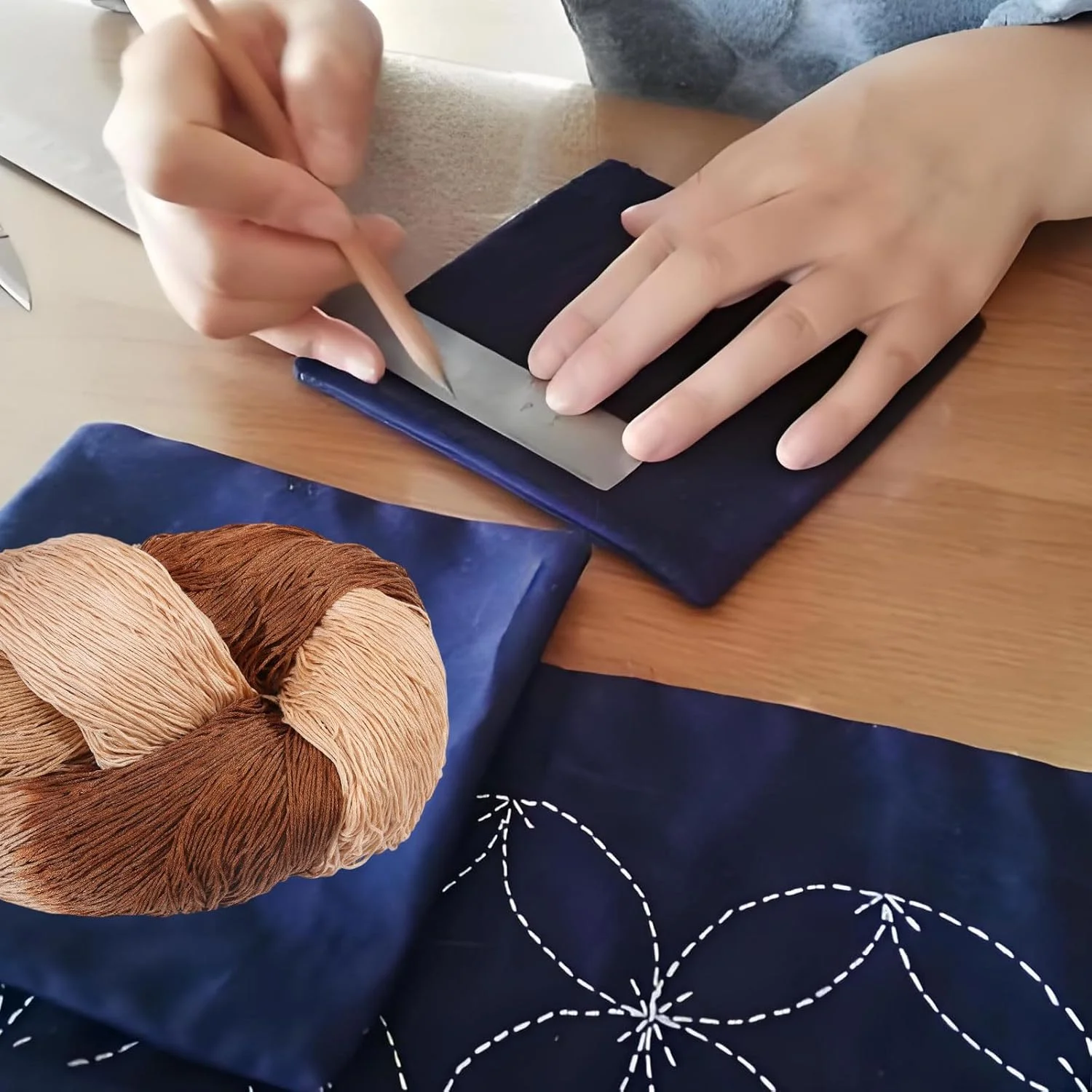 نخ ساشیکو FREEBLOSS، 800 متری، کلاف نخ گلدوزی پنبه ای، نخ گلدوزی دستی قهوه ای رنگ شده با ساتن، نخ لحاف دوزی ساشیکو برای لوازم خیاطی و سوزن دوزی نخ ساشیکو FREEBLOSS، 800 متری، کلاف نخ گلدوزی پنبه ای، نخ گلدوزی دستی قهوه ای رنگ شده با ساتن، نخ لحاف دوزی ساشیکو برای لوازم خیاطی و سوزن دوزی