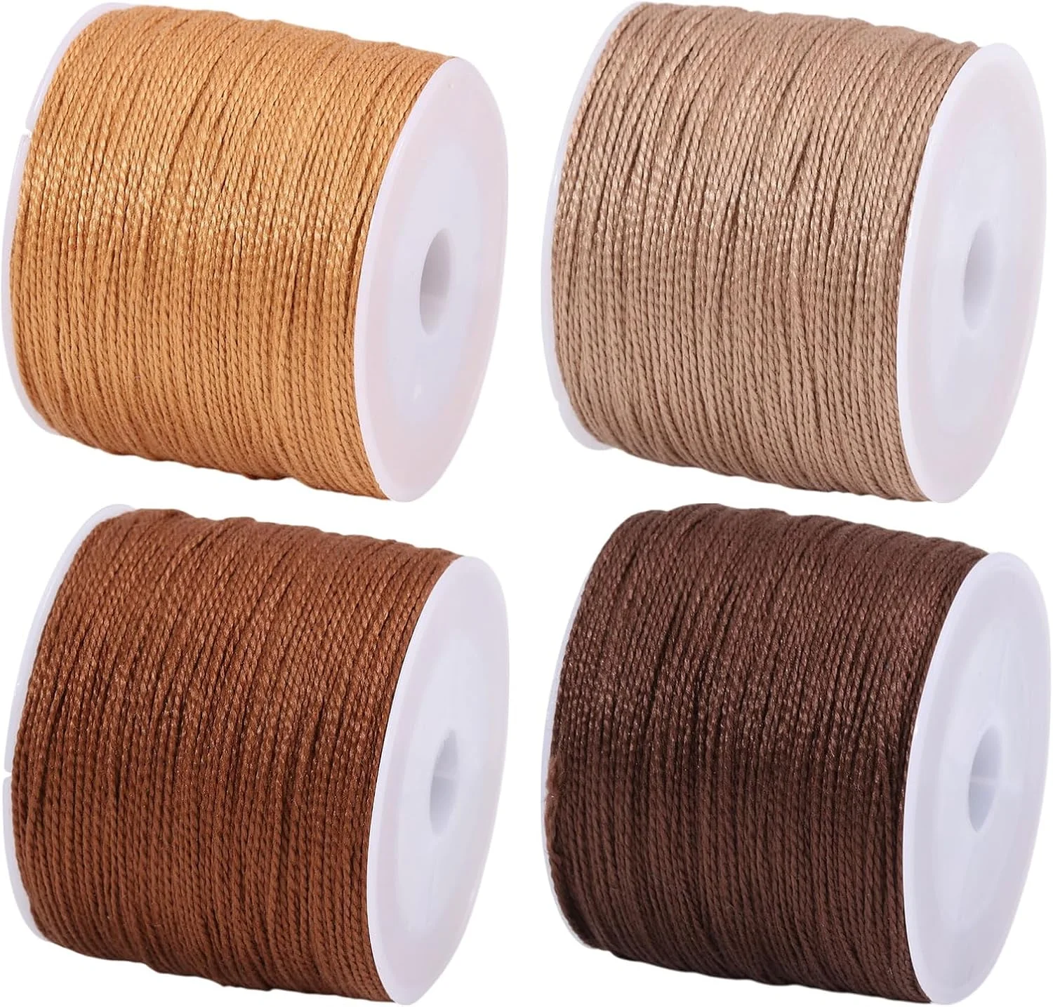 نخ ساشیکو FREEBLOSS، کلاف ساشیکو 100 متری در 4 رنگ قهوه ای، نخ پنبه ای گلدوزی، لوازم کیت خیاطی گلدوزی و لحاف دوزی ژاپنی