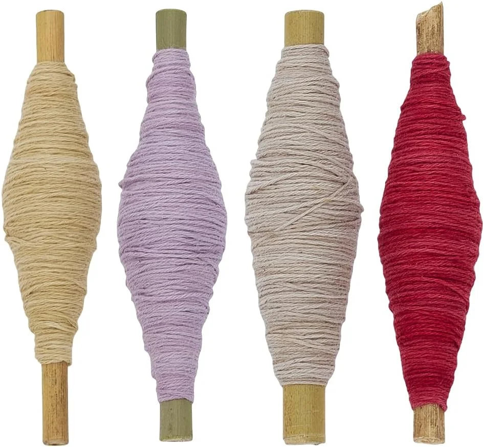 نخ ساشیکو FREEBLOSS، 4 عدد کلاف ساشیکو، 35 یارد * 4 رنگ، نخ پنبه ای گلدوزی، لوازم کیت لحاف دوزی و گلدوزی ژاپنی، رنگ های آب نباتی