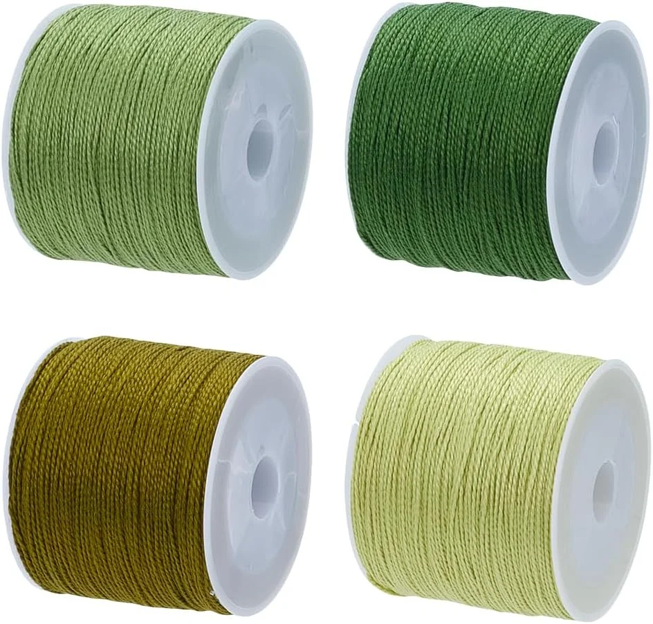 نخ ساشیکو FREEBLOSS، 4 عدد کلاف نخ ساشیکو، 100 متر * 4 رنگ، نخ گلدوزی پنبه ای سبز، نخ خیاطی، لوازم کیت ساشیکو گلدوزی و لحاف دوزی ژاپنی