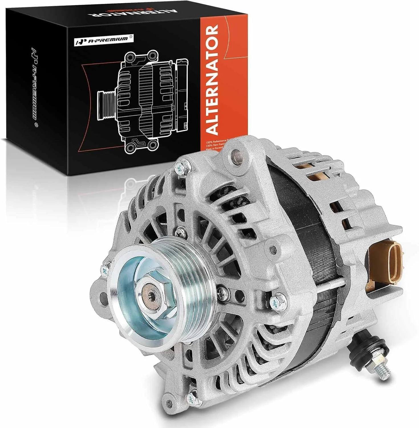 دینام A-Premium سازگار با Scion FR-S 2013-2016 و Subaru BRZ 2013-2016 و Toyota 86 2017-2019، 2.0L، 12V 130A پولی 6 شیار چرخش در جهت عقربه های ساعت، جایگزین# A002TX2491, A002TX2491A