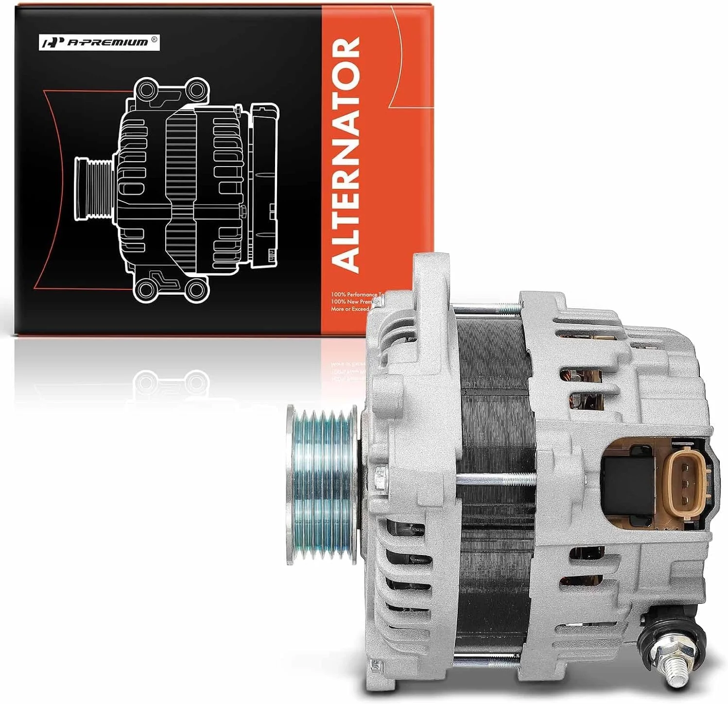 دینام A-Premium سازگار با Scion FR-S 2013-2016 و Subaru BRZ 2013-2016 و Toyota 86 2017-2019، 2.0L، 12V 130A پولی 6 شیار چرخش در جهت عقربه های ساعت، جایگزین# A002TX2491, A002TX2491A