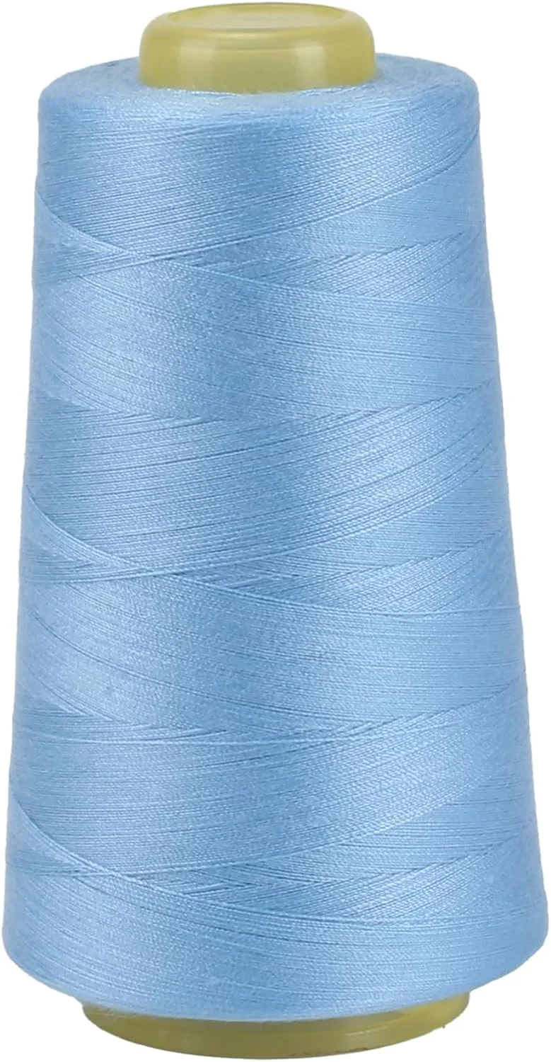 فوگاوا 1 حلقه نخ خیاطی نخ پلی استر نخ چرخ خیاطی، 40s/2، 3000 یارد، قرقره نخ نخ سردوز برای کار خیاطی، لحاف دوزی، تکه دوزی، لباس (آبی 2885)