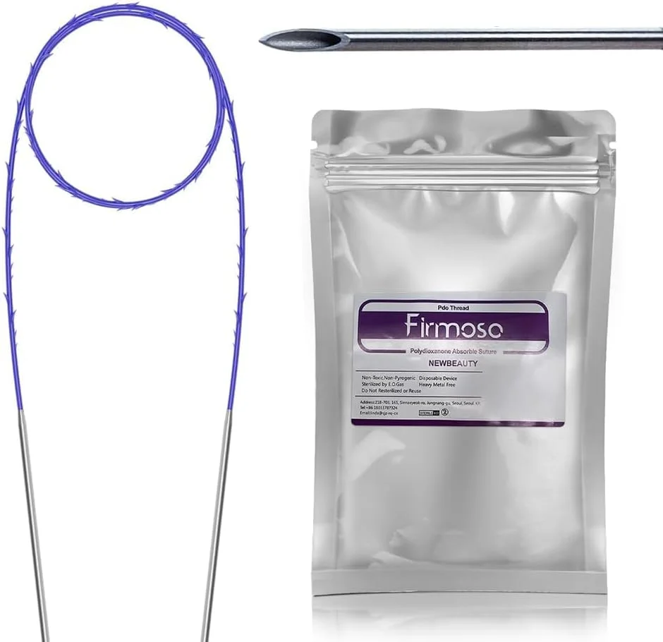 نخ PDO Firmosa برای لیفت صورت، نخ های دوتایی خاردار PDO کره ای، نخ های خاردار PDO 4D تیز 20G 100mm/400mm، بسته 4 عددی نخ خاردار PDO برای کل بدن نخ PDO Firmosa برای لیفت صورت، نخ های دوتایی خاردار PDO کره ای، نخ های خاردار PDO 4D تیز 20G 100mm/400mm، بسته 4 عددی نخ خاردار PDO برای کل بدن