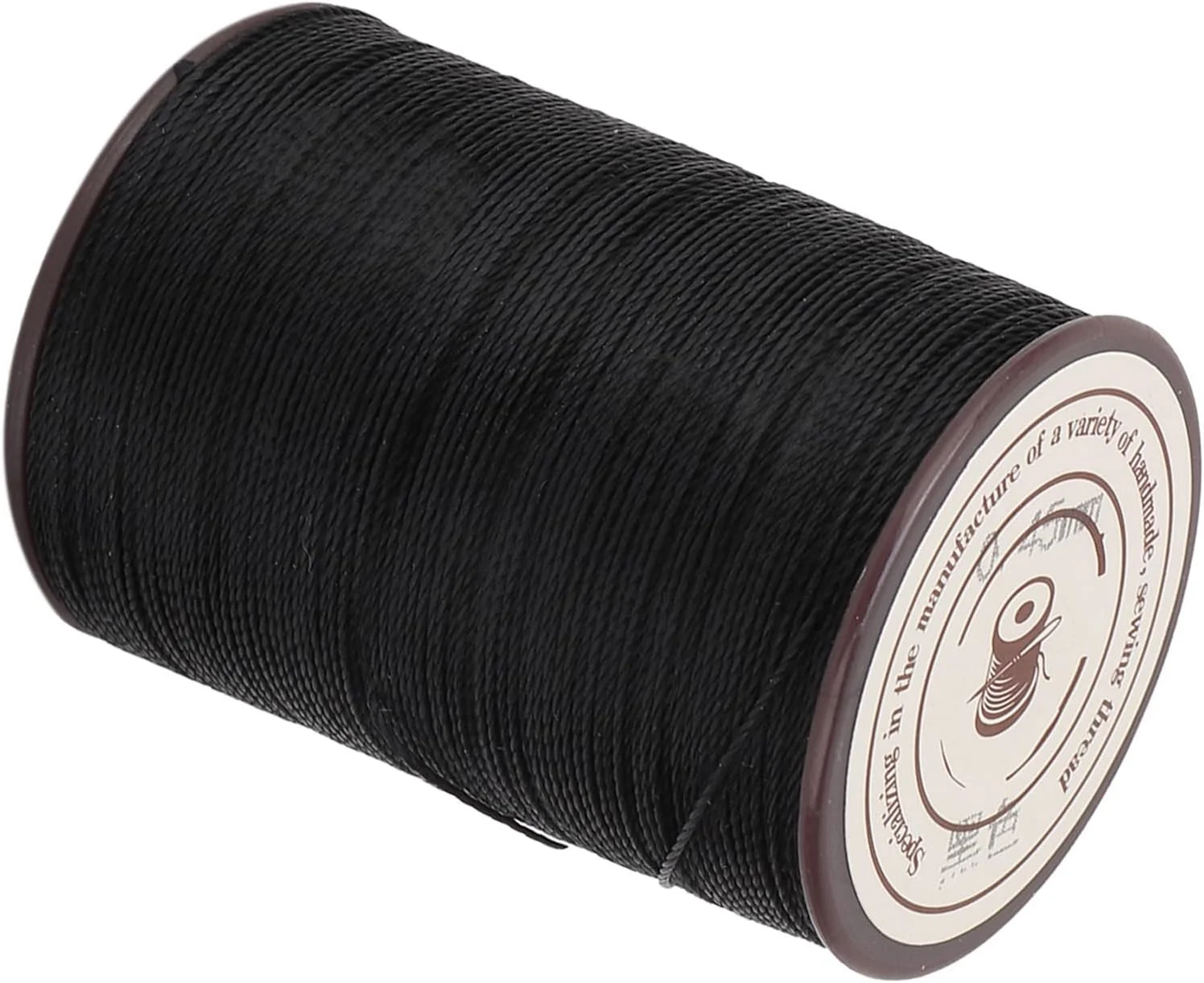 نخ موم زده Fdit برای نگهداری کابل صنایع دستی 160 متر/رول برای کفش های چرمی، تزئینات دستی (مشکی)