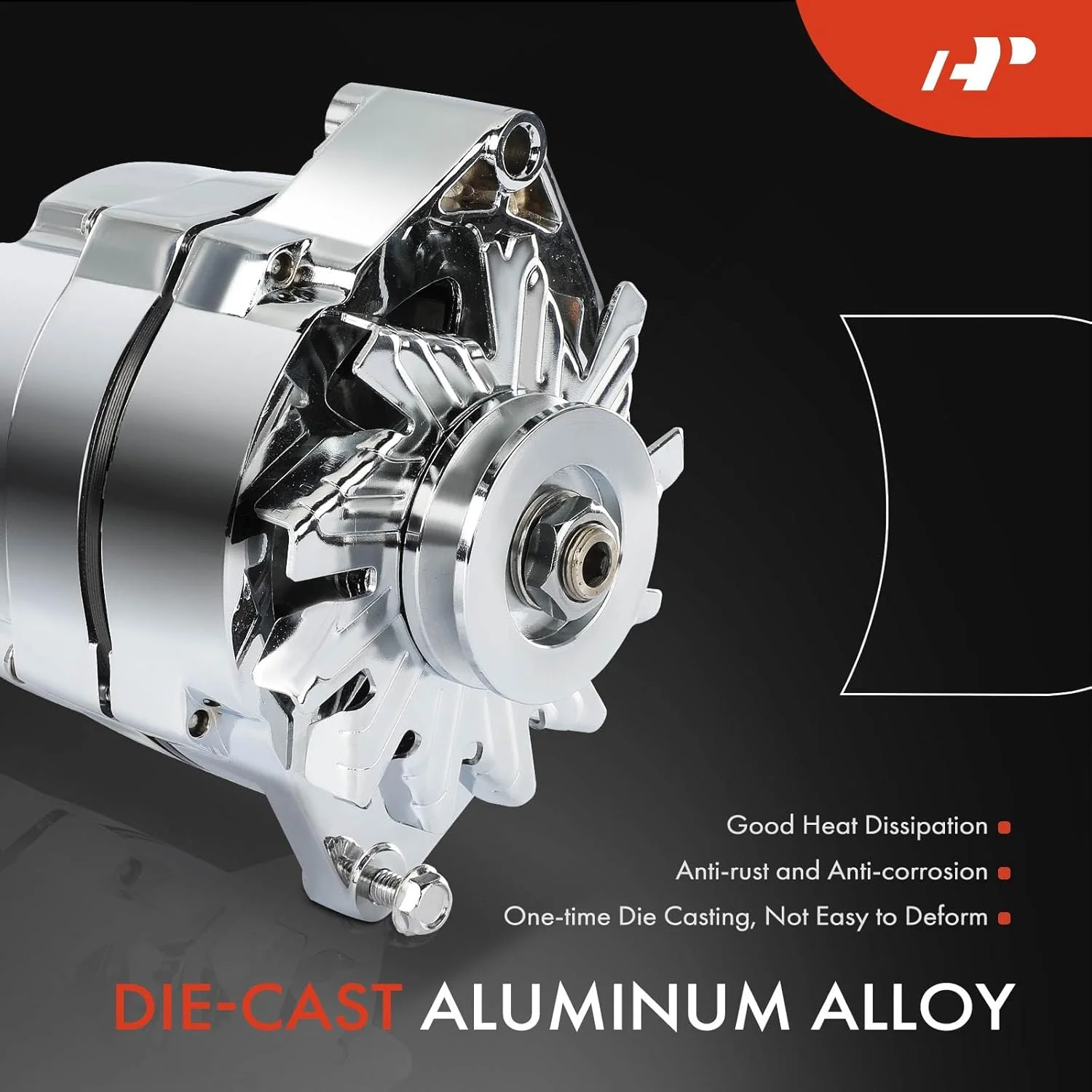 آلترناتور A-Premium سازگار با GM 327 350 396 427 454 1971-1986، 2.2L 2.6L 2.7L 3.0L 3.2L 3.8L 4.1L 4.3L 4.4L 4.8L 4.9L 5.0L 5.3L 5.7L 6.0L 6.2L 6.5L 6.6L 7.0L 7.4L، 110 آمپر 12 ولت تک شیار تسمه V