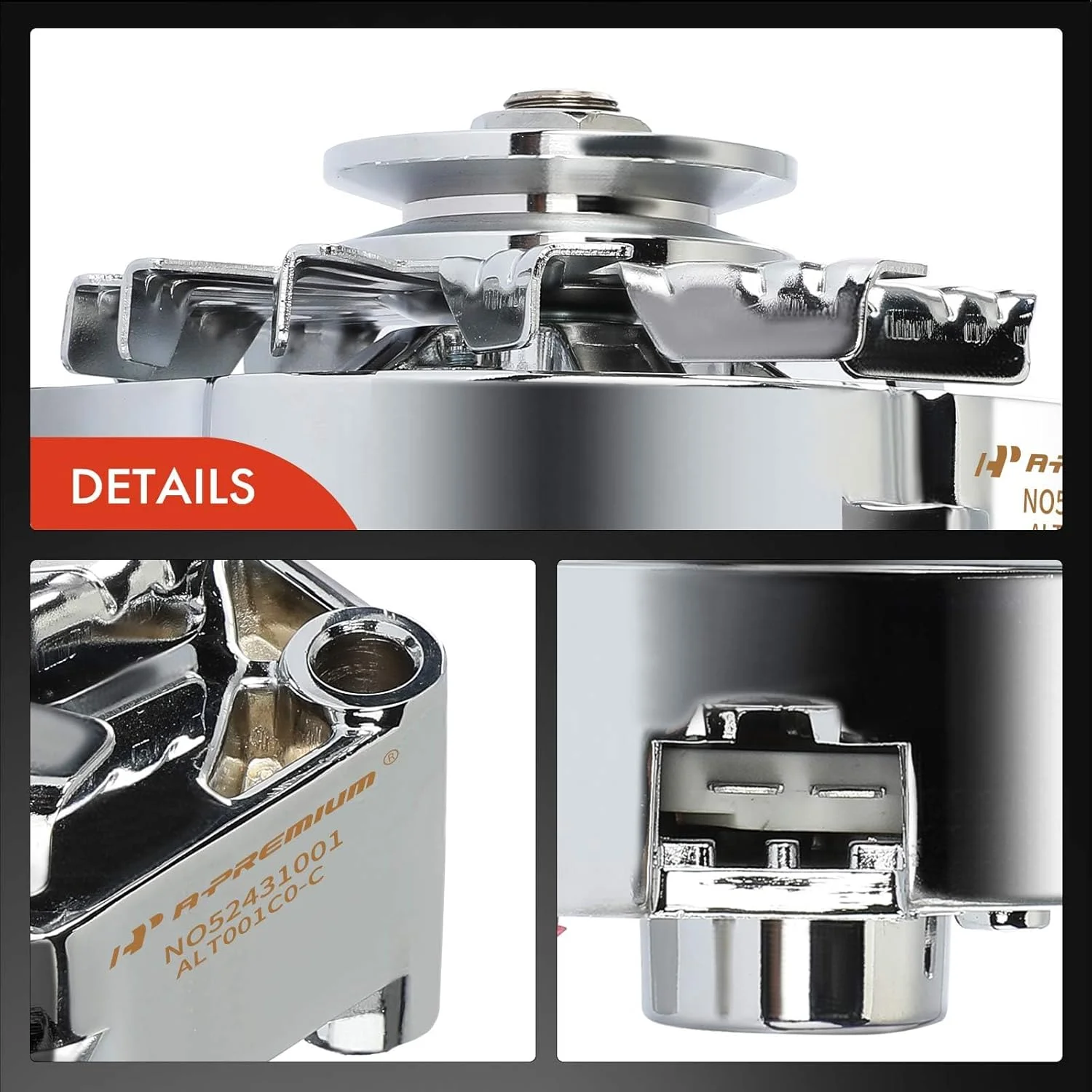 آلترناتور A-Premium سازگار با GM 327 350 396 427 454 1971-1986، 2.2L 2.6L 2.7L 3.0L 3.2L 3.8L 4.1L 4.3L 4.4L 4.8L 4.9L 5.0L 5.3L 5.7L 6.0L 6.2L 6.5L 6.6L 7.0L 7.4L، 110 آمپر 12 ولت تک شیار تسمه V
