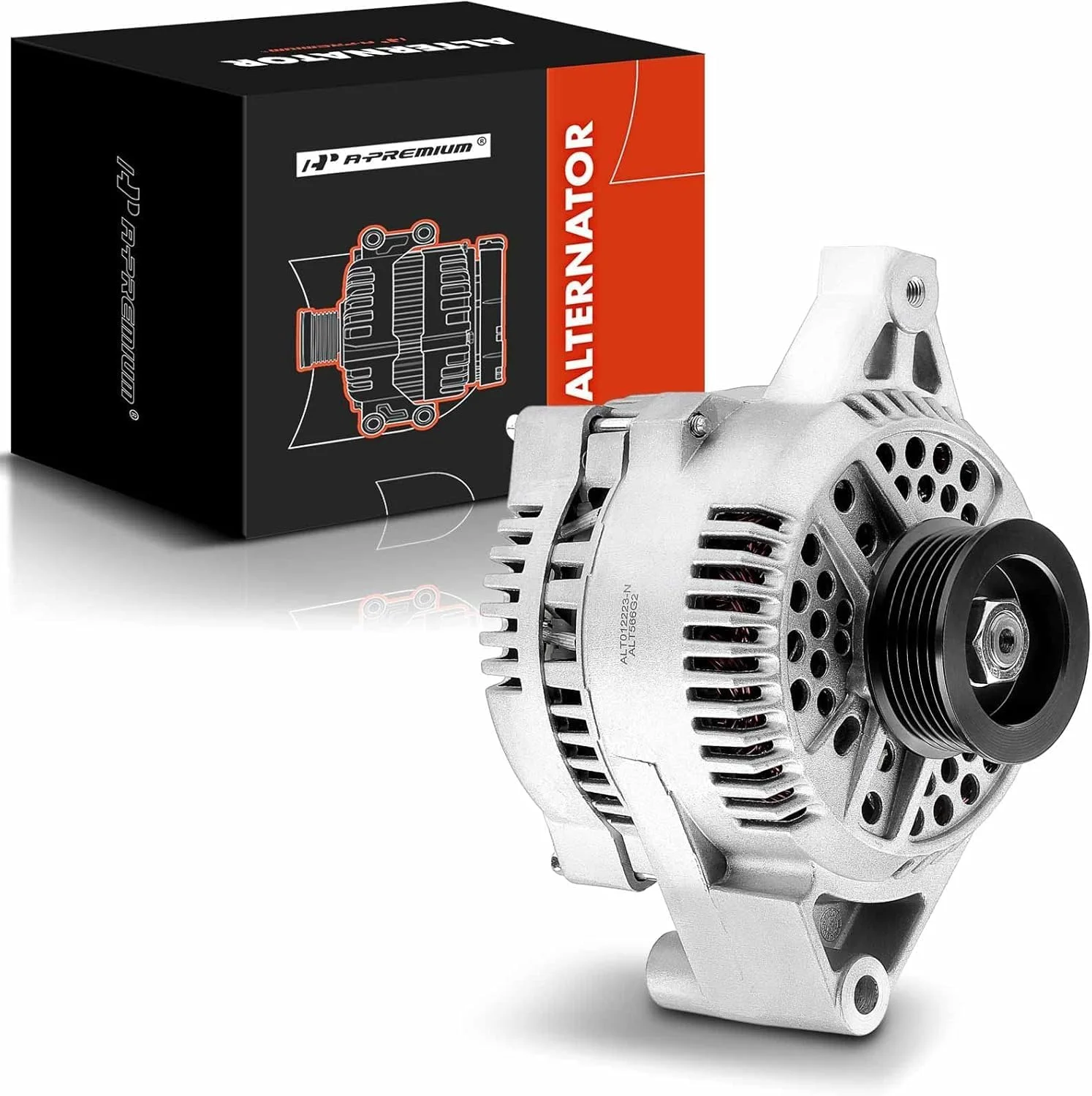 دینام A-Premium - سازگار با مدل های فورد - F250 1995، F350 1995، E-150/E-250 Econoline 1992، E-350 Econoline 1992-1995 - 5.8L 7.5L - 130 آمپر 12 ولت CW پولی 6 شیاره