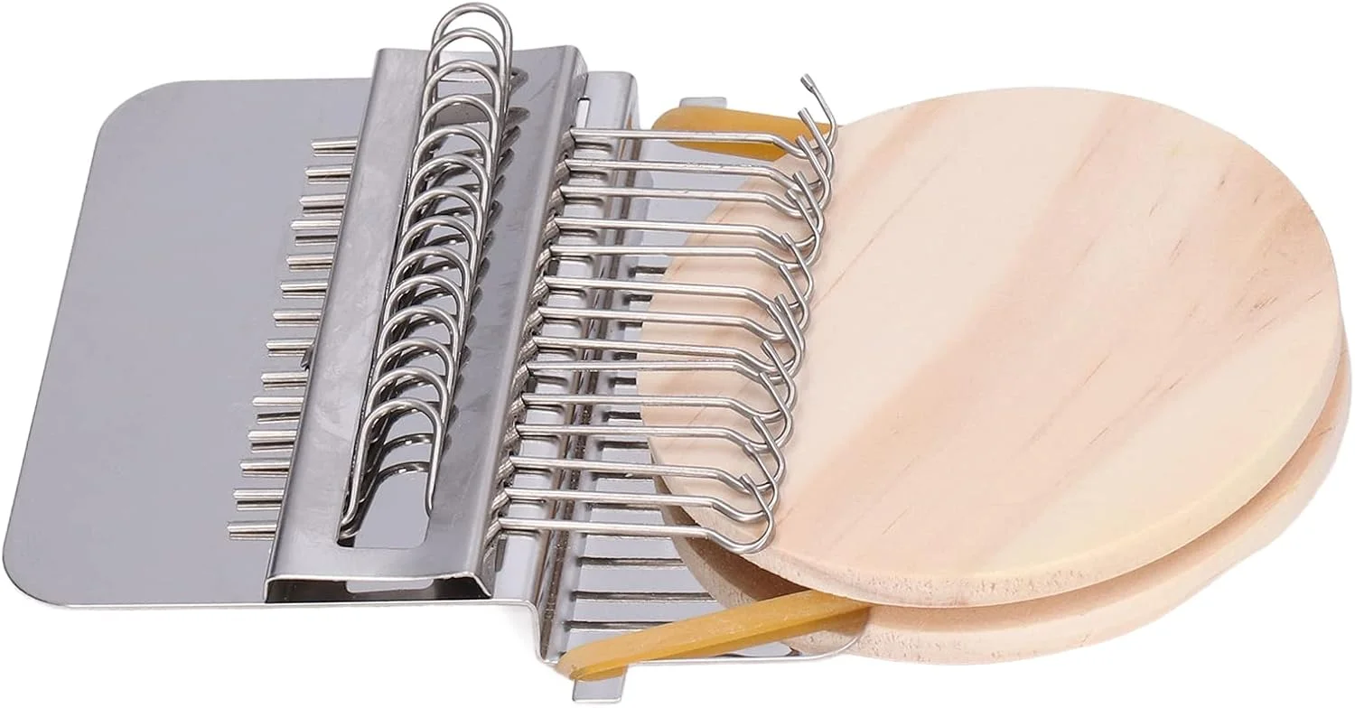 دستگاه بافندگی و رفوگری قابل حمل Fdit DIY برای تعمیر سریع سوراخ های کوچک در لباس، جنس استیل ضد زنگ و چوب کاج، استفاده آسان (14 قلاب) دستگاه بافندگی و رفوگری قابل حمل Fdit DIY برای تعمیر سریع سوراخ های کوچک در لباس، جنس استیل ضد زنگ و چوب کاج، استفاده آسان (14 قلاب)