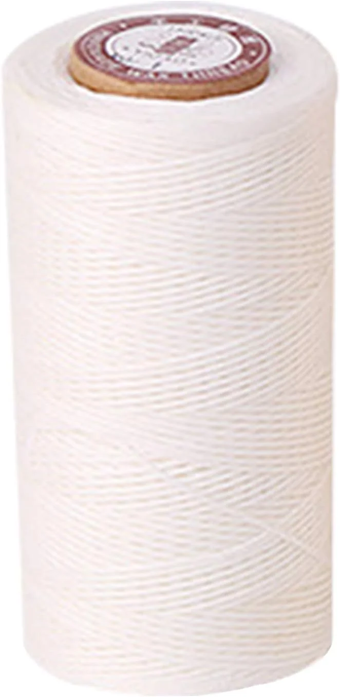 نخ موم زده Fawoonu 150D، نخ دوخت پلی استر، نخ موم تخت همه منظوره برای صحافی، مکرومه، صنایع دستی، دستبندهای DIY