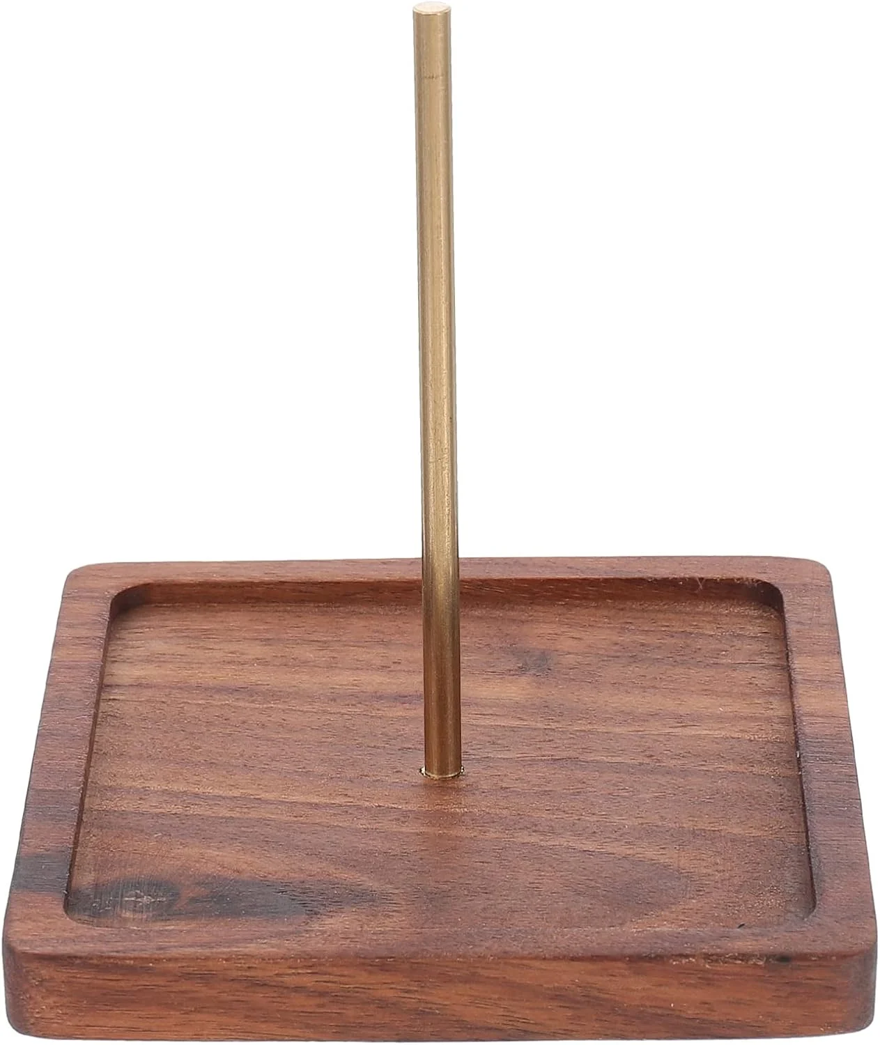 EXCEART نگهدارنده نخ و قرقره چوبی چرخشی، پایه نگهدارنده سیم خیاطی، نگهدارنده خط مهره، ظرف نخ گلدوزی برای فروشگاه خانگی