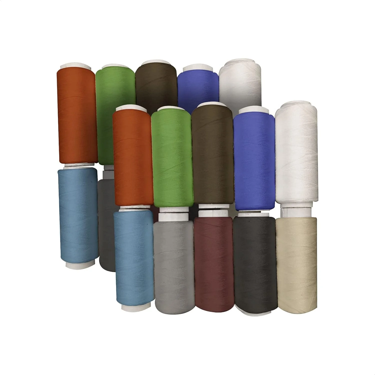 نخ خیاطی EUROXANTY | قرقره نخ | 100% پلی استر | چرخ خیاطی | برای هیلوانار | گلدوزی | نخ سنگین | بسته 20 عددی | چند رنگ |