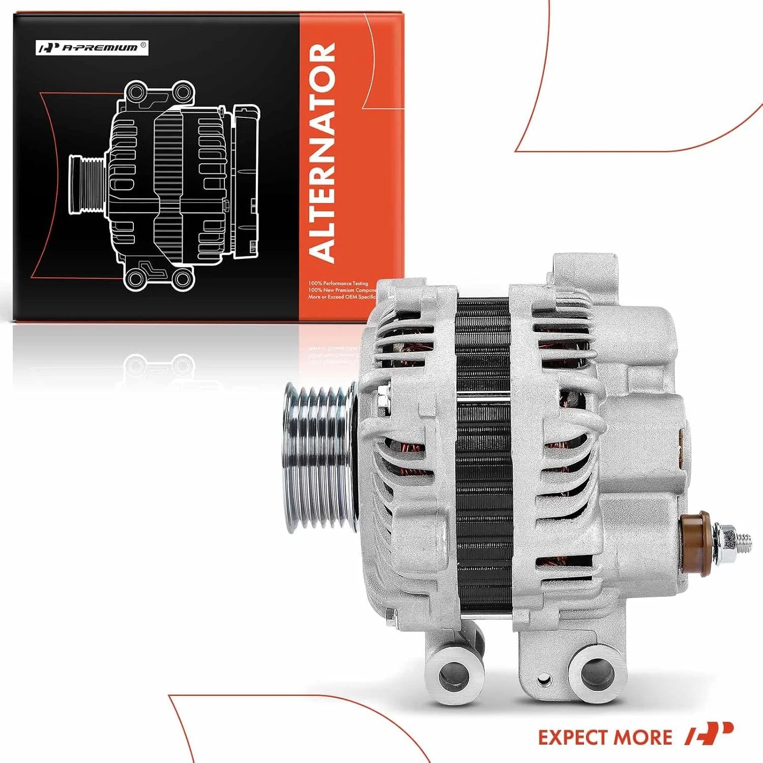 دینام A-Premium سازگار با سوزوکی گرند ویتارا 2009-2013 2.4L، SX4 2010-2013، SX4 کراس اوور 2012، 12 ولت 80 آمپر پولی 6 شیار CW