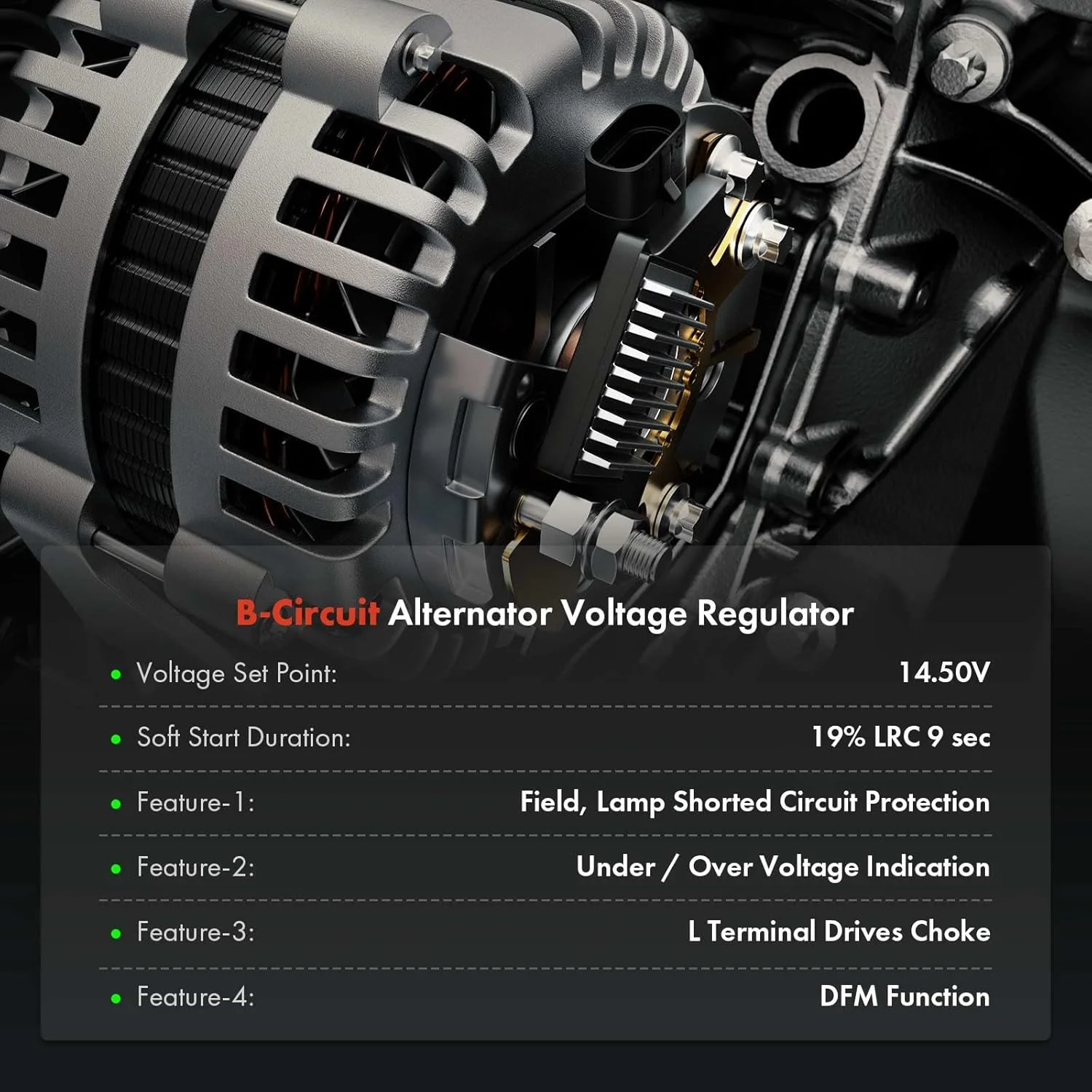 رگولاتور ولتاژ آلترناتور A-Premium جایگزین برای فورد ترانزیت 2006-2014، فیات دوکاتو 2006-2023، لندرور دیفندر 1990-2016، پژو باکسر 807 سیتروئن جامپر، 14 ولت