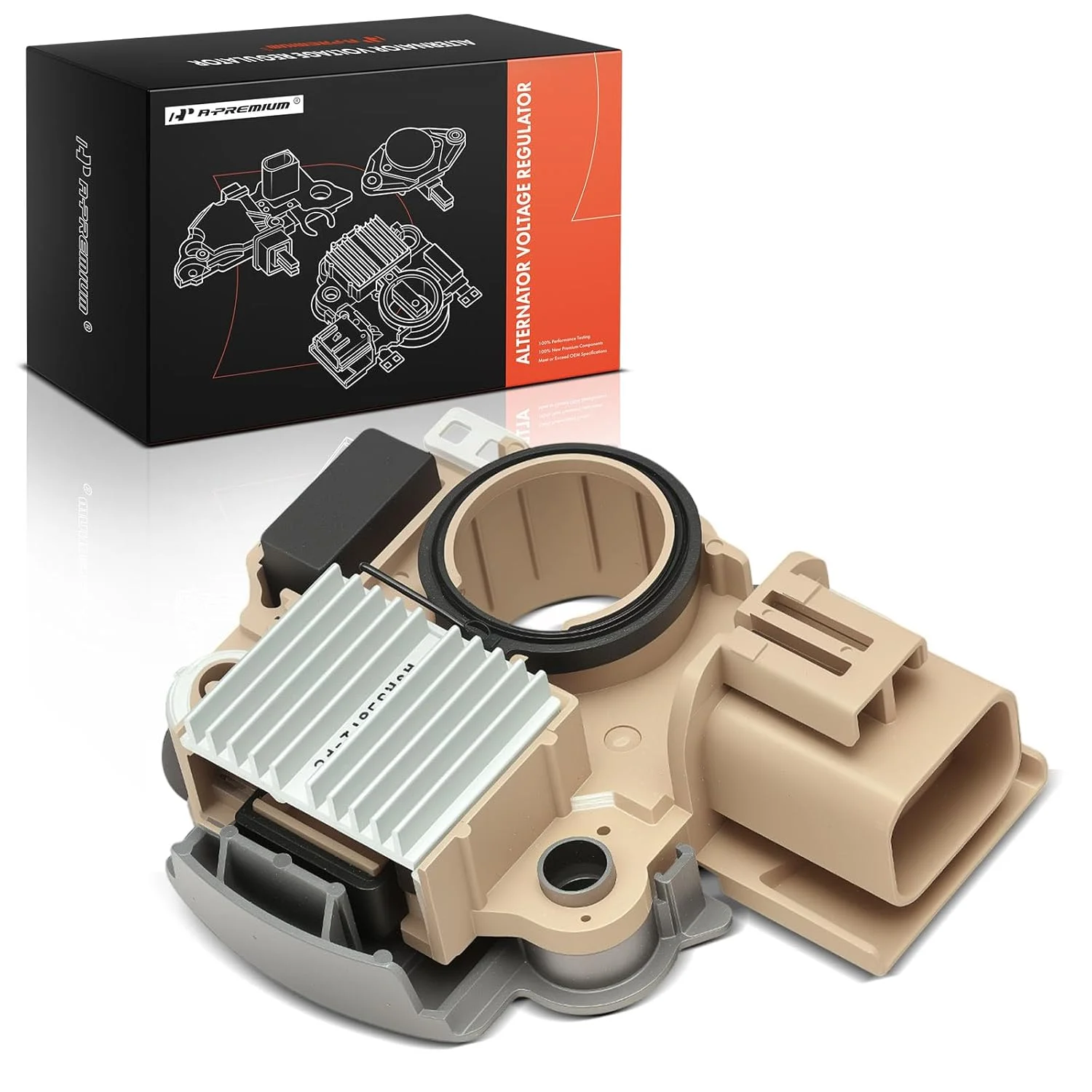رگولاتور ولتاژ دینام A-Premium جایگزین برای مزدا سری B مدل های 1998-2006، MPV مدل های 1988-1999، 626، MX-6، فورد USA Probe، 14 ولت
