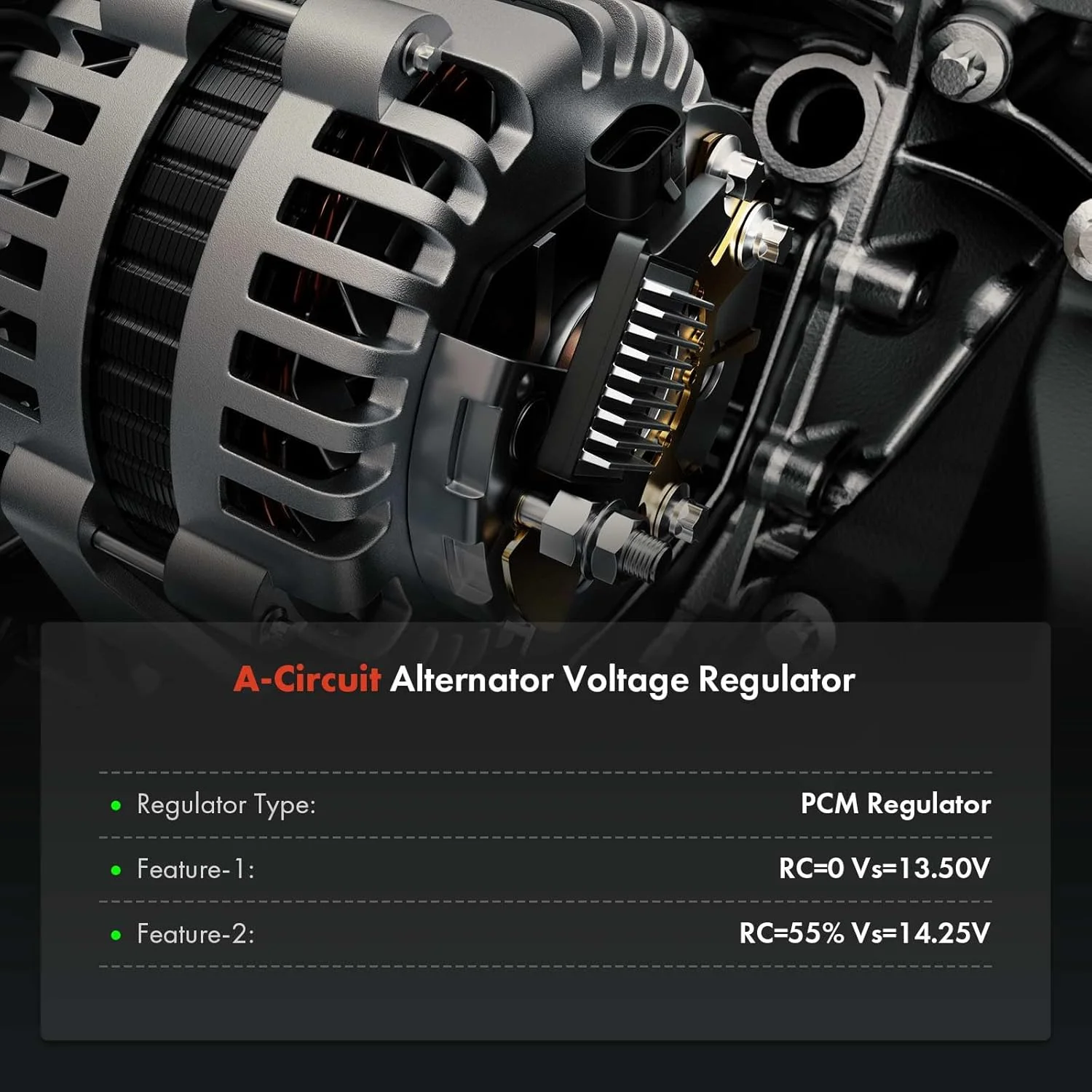 رگولاتور ولتاژ دینام A-Premium جایگزین برای فورد فوکوس 2005-2023، 14 ولت