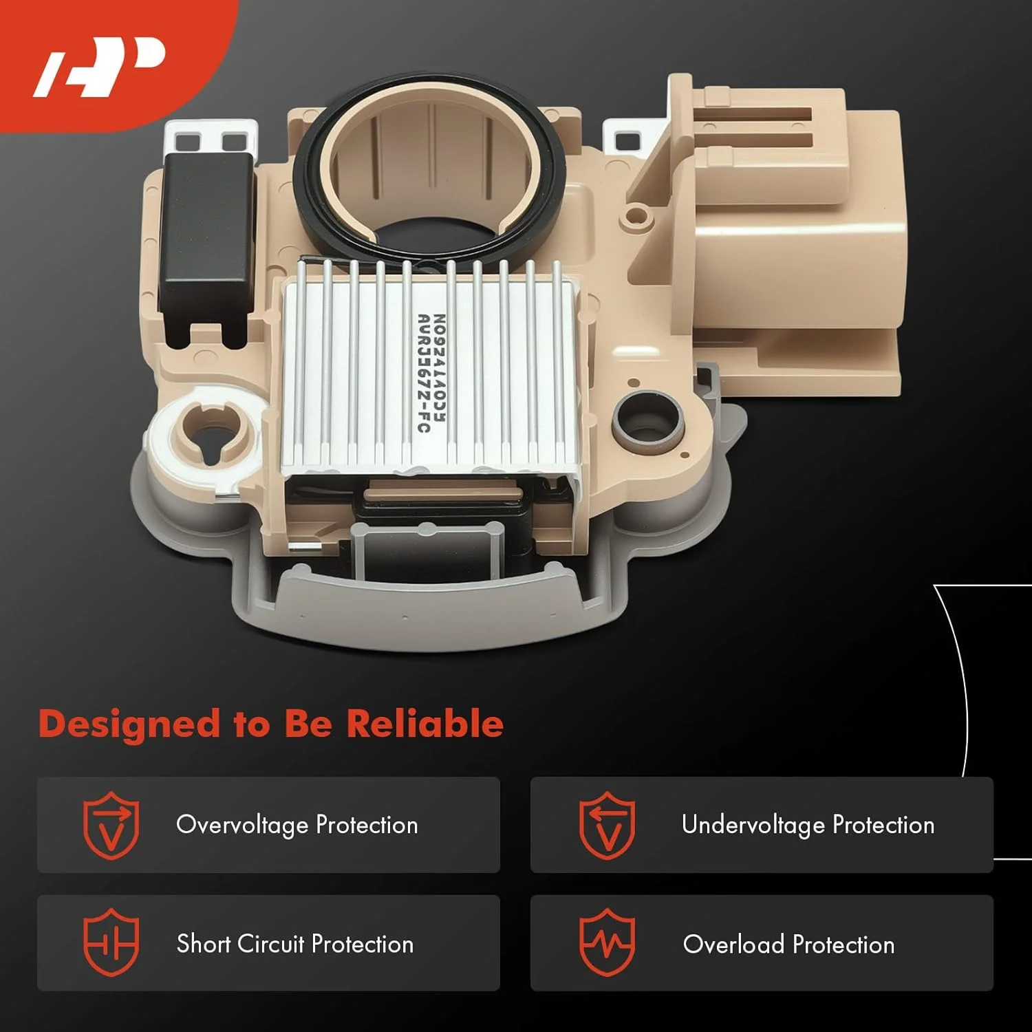 رگولاتور ولتاژ دینام A-Premium جایگزین برای مزدا سری B مدل های 1998-2006، MPV مدل های 1988-1999، 626، MX-6، فورد USA Probe، 14 ولت