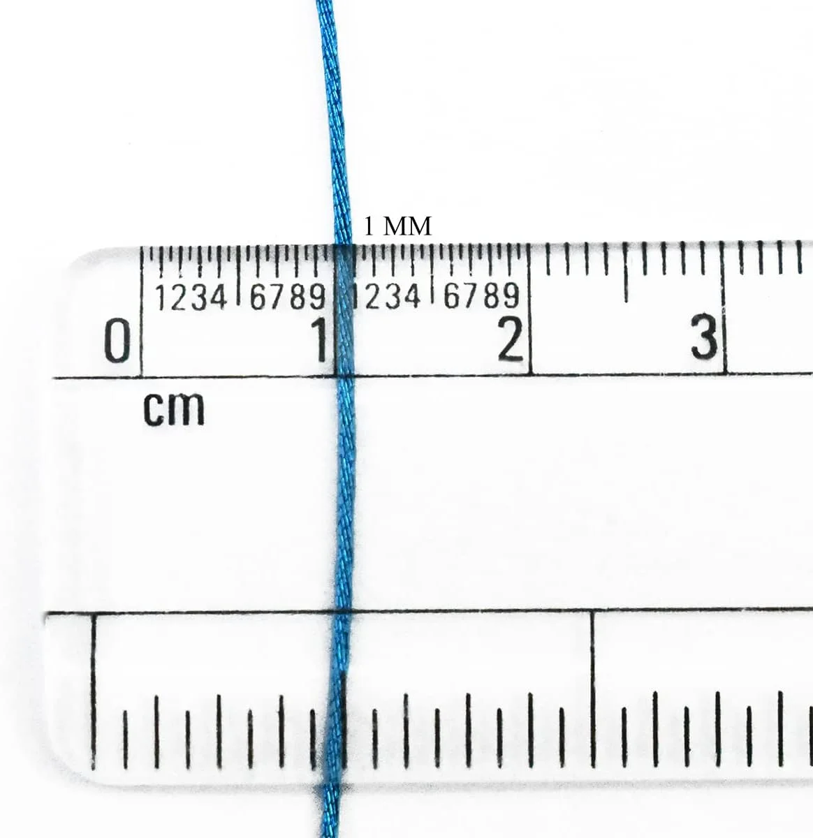 نخ گلدوزی متالیک Embroiderymaterial برای گلدوزی و کوبلن دوزی 1 میلی متر (آبی طاووسی) 25 کلاف - طول هر کلاف: 6.24 متر